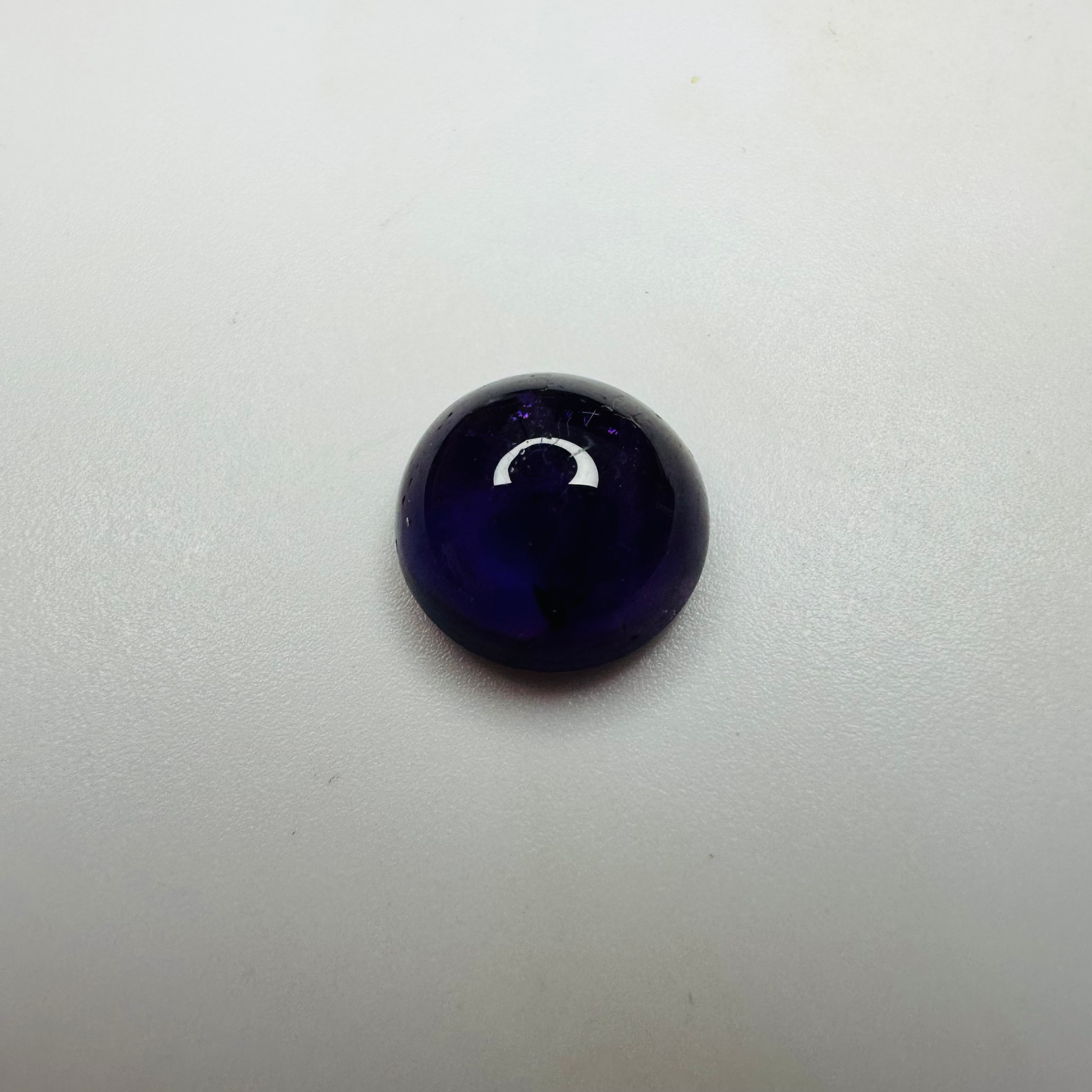AMETHYST CAB ROUND  11MM  5.20CTS GOOD COLOUR image 5