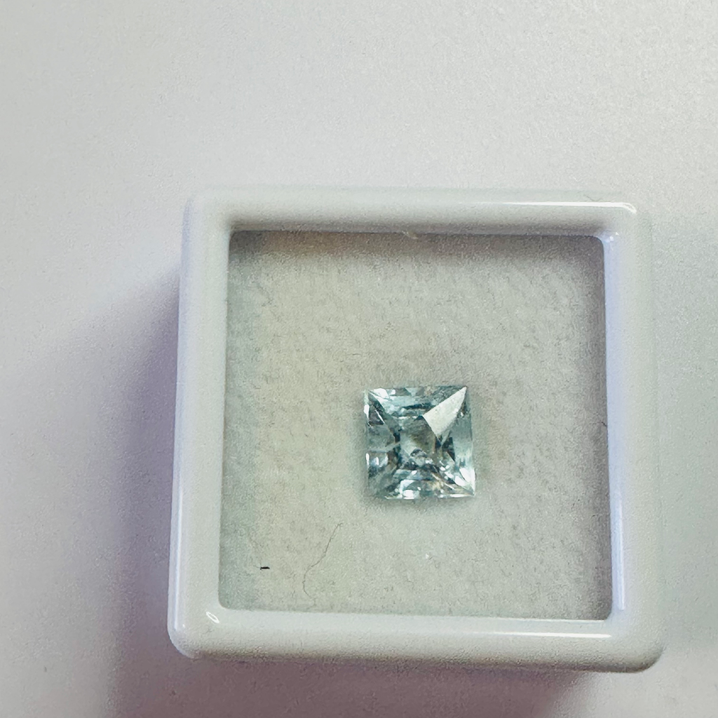 AQUAMARINE FRENCH CUT  6.7MMX6.4MM 1.41CTS image 3