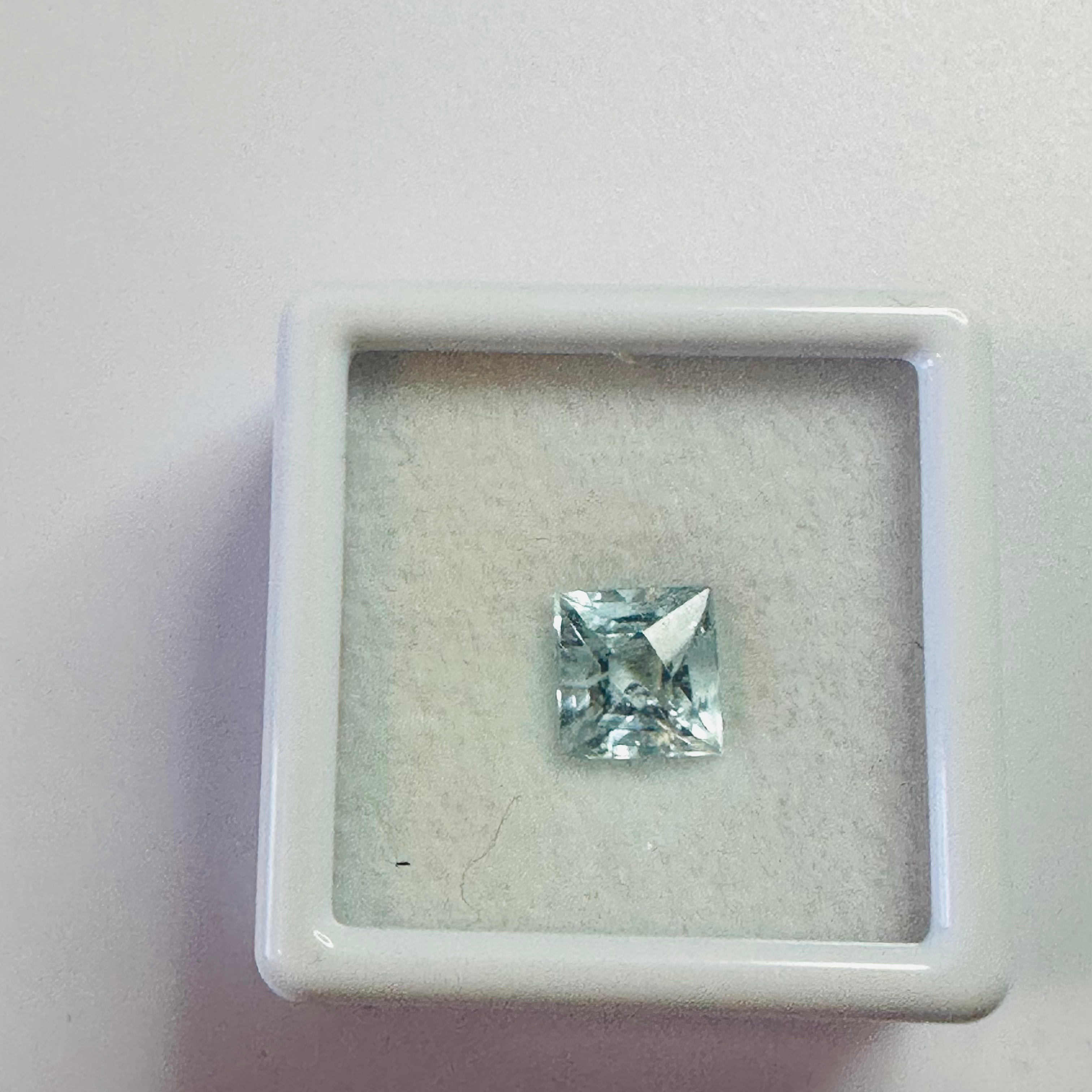 AQUAMARINE FRENCH CUT  6.7MMX6.4MM 1.41CTS image 3