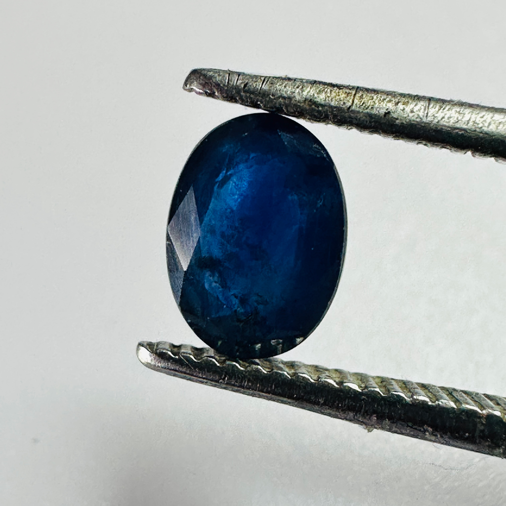 BURMA BLUE SAPPHIRE OVAL 7MMX5MM 1.01CTS image 0