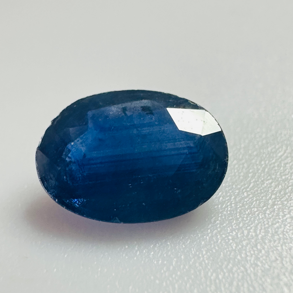 BURMA BLUE SAPPHIRE OVAL 6.9MMX5MM 0.75CTS image 2