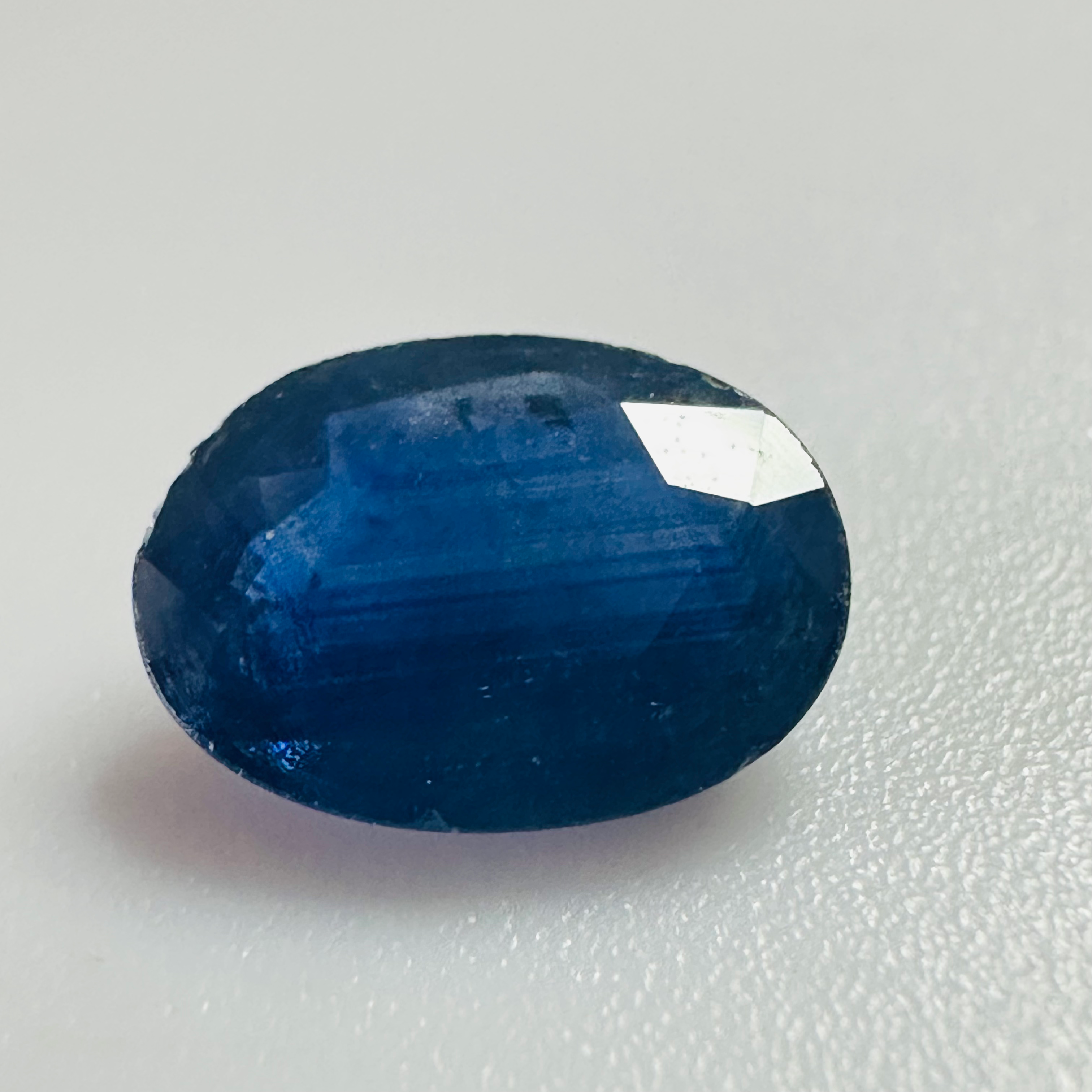 BURMA BLUE SAPPHIRE OVAL 6.9MMX5MM 0.75CTS image 2