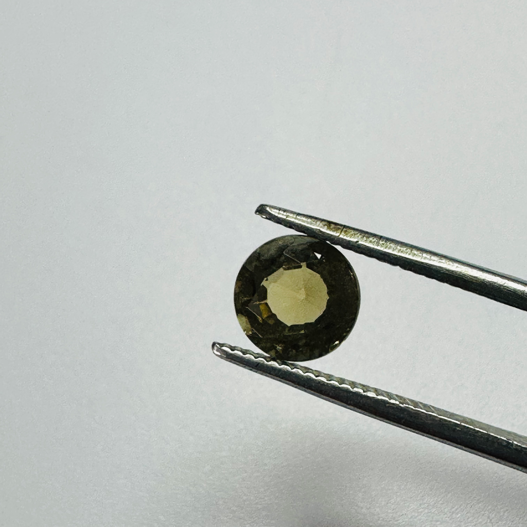 TOURMALINE YELLOW  6.7MM ROUND  1.35CTS image 2