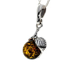 925 Sterling Silver & Baltic Amber Classic Designer Pendant  image 0