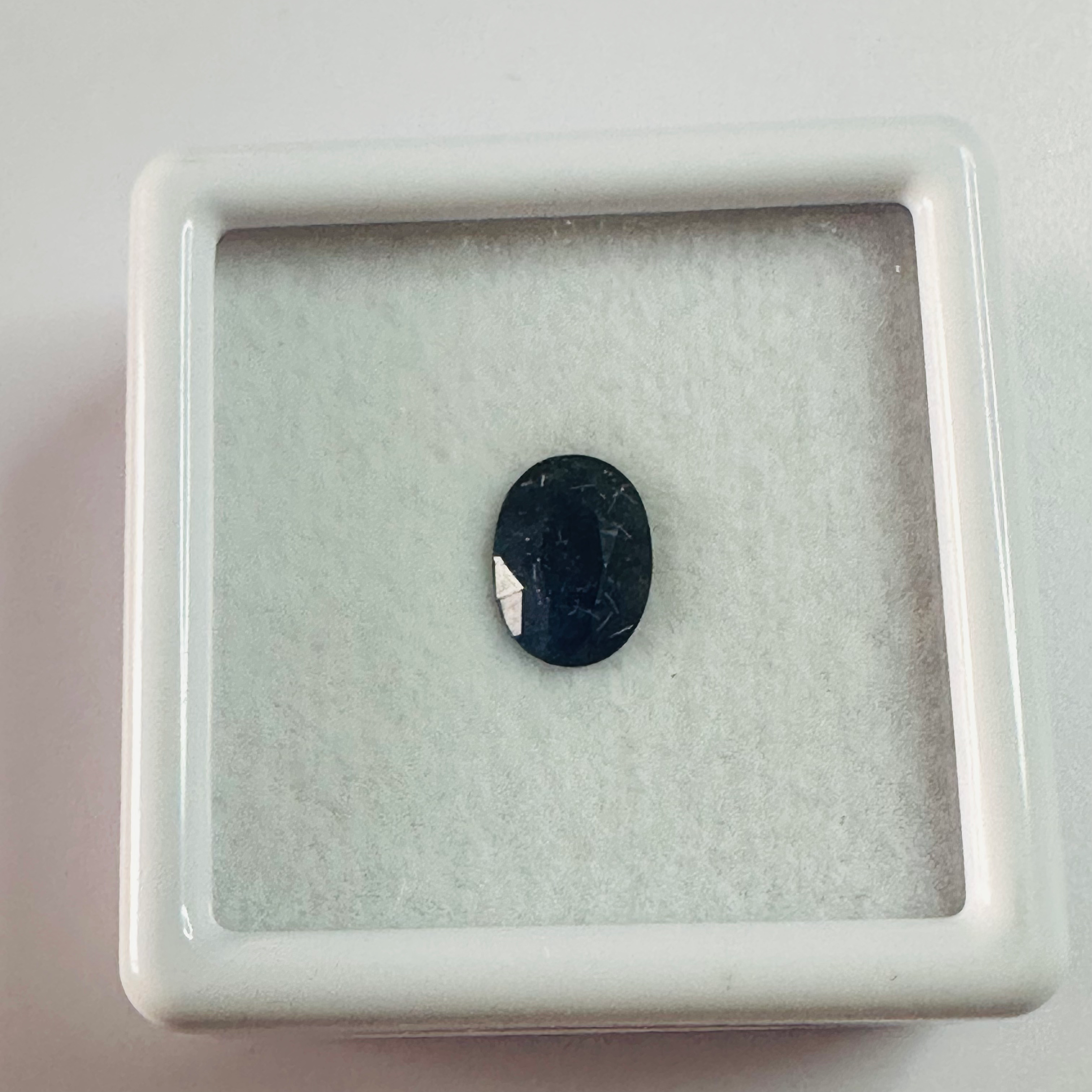 BURMA BLUE SAPPHIRE OVAL 7MM X5MM 0.90CTS image 2
