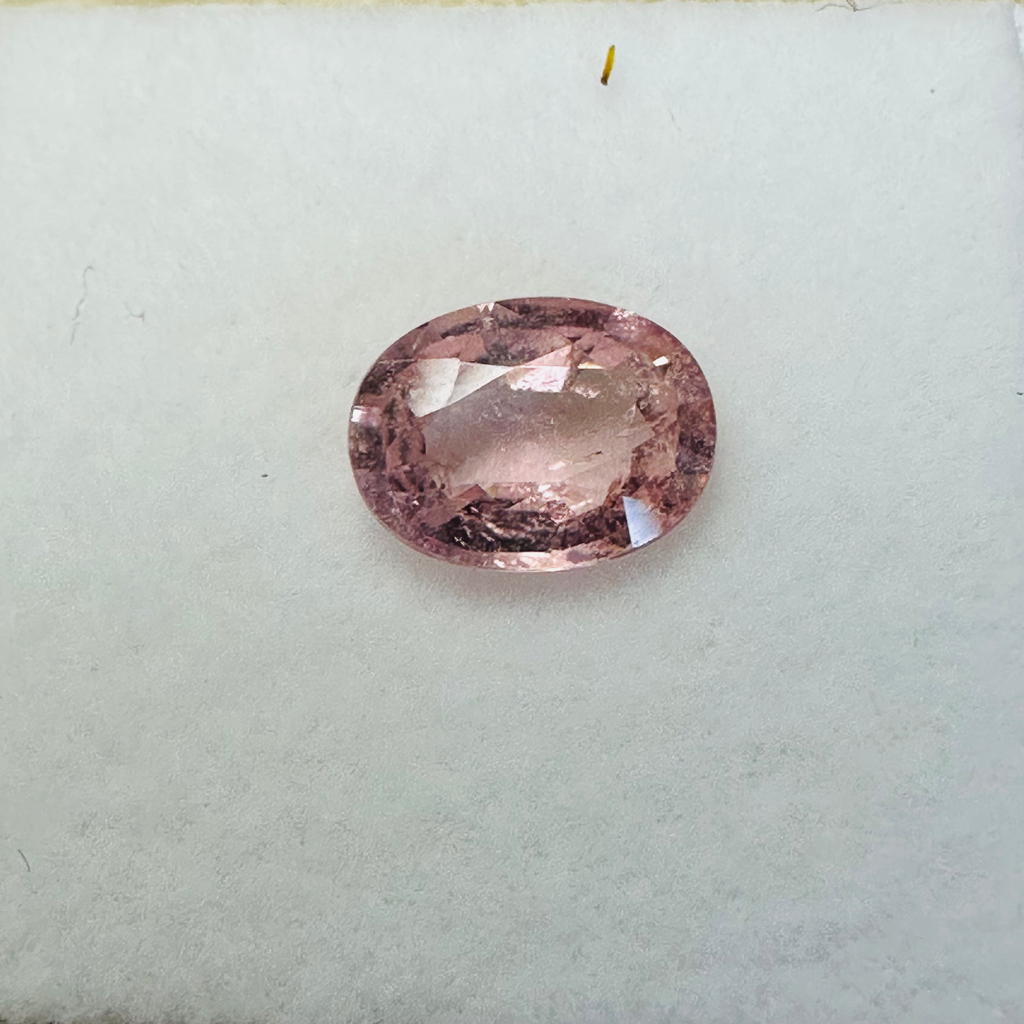 Tourmaline pink oval 8.1mmx7.1mm  1.25cts image 6