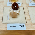 Sterling silver Oval Amber ring size M image 0