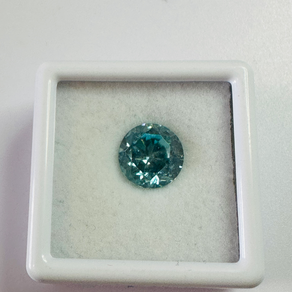 ZIRCON BLUE ROUND. 8.MM  2.87CTS image 2