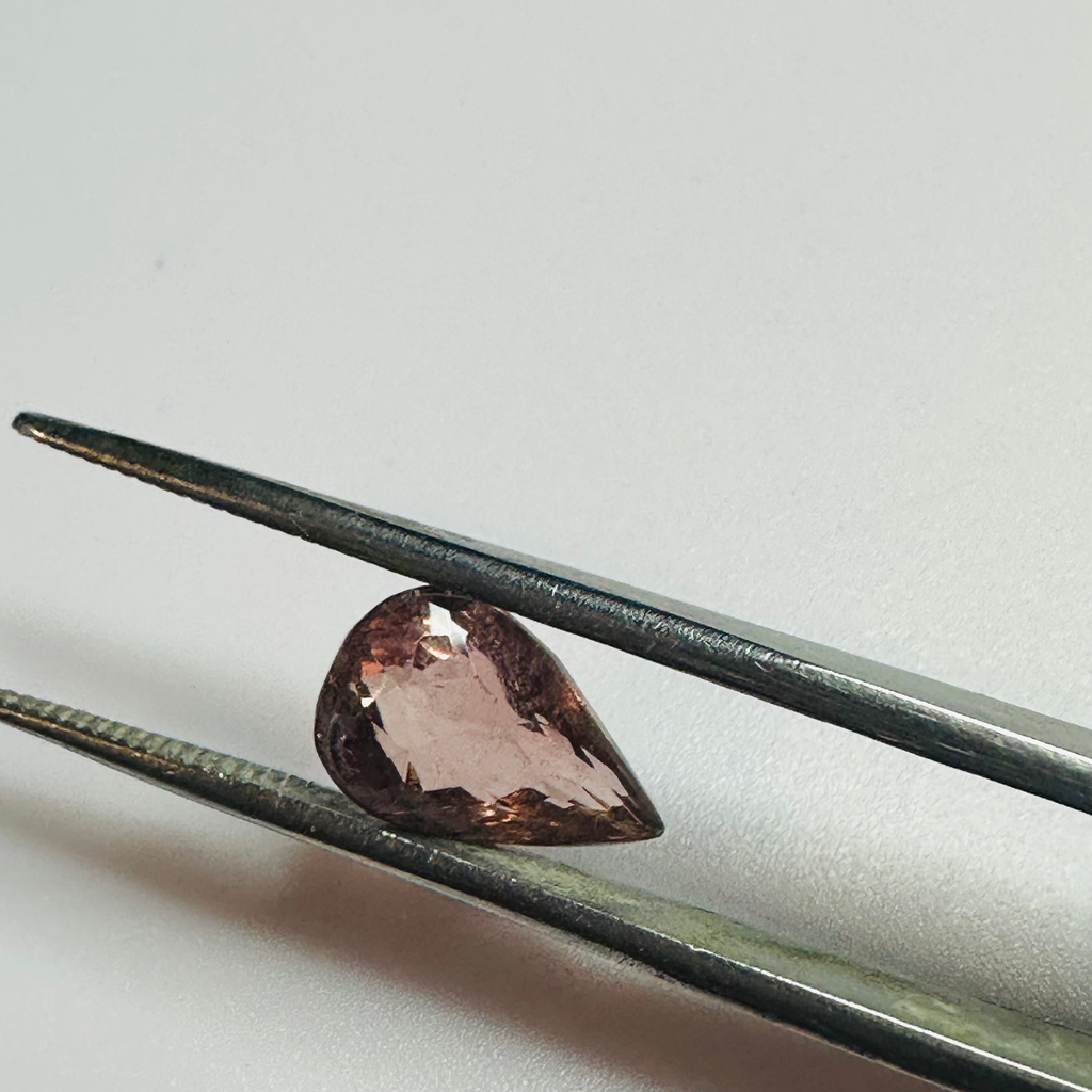 TOURMALINE PINK LONG DROP 11.9MM.X 7.7MM  3.34CTS image 1