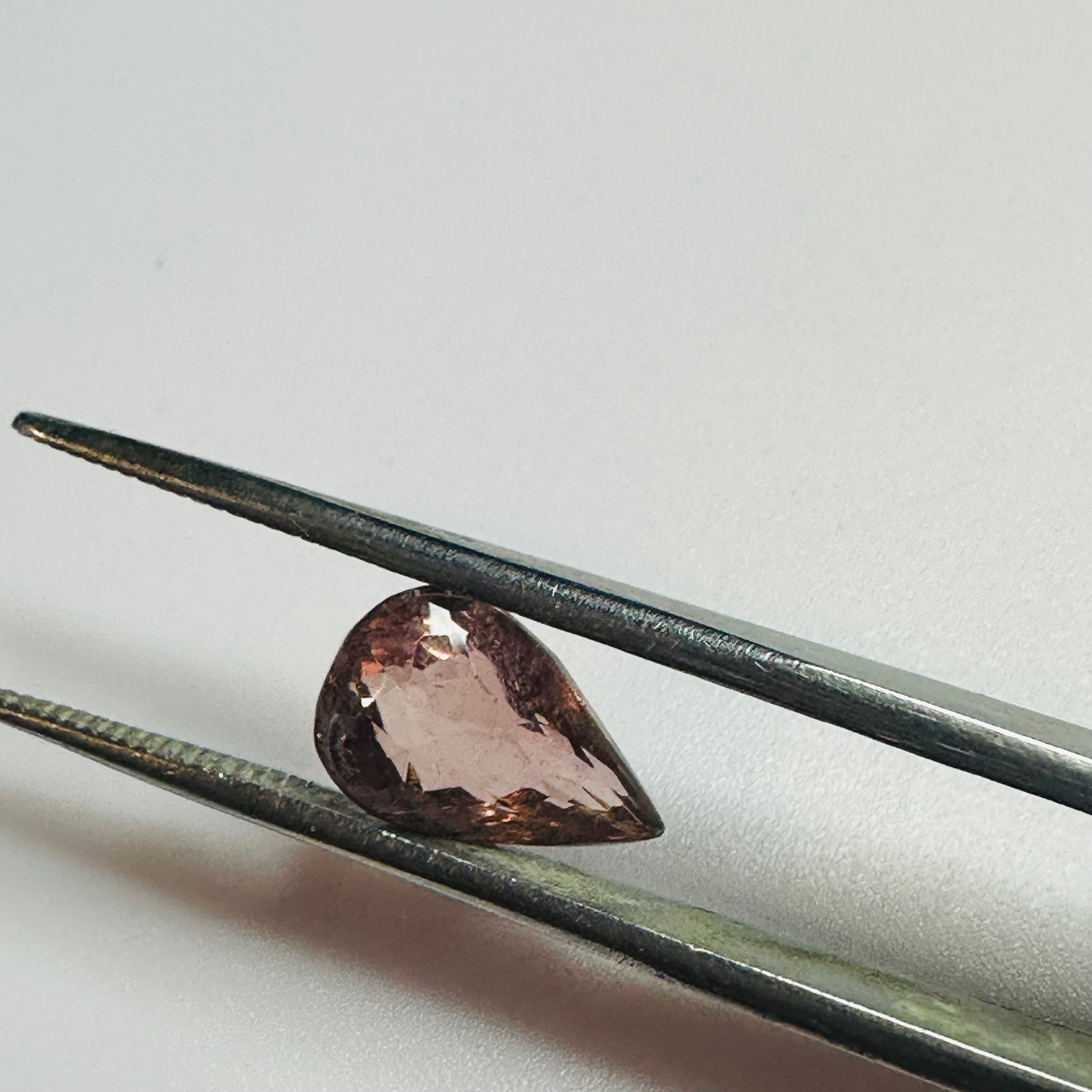 TOURMALINE PINK LONG DROP 11.9MM.X 7.7MM  3.34CTS image 1