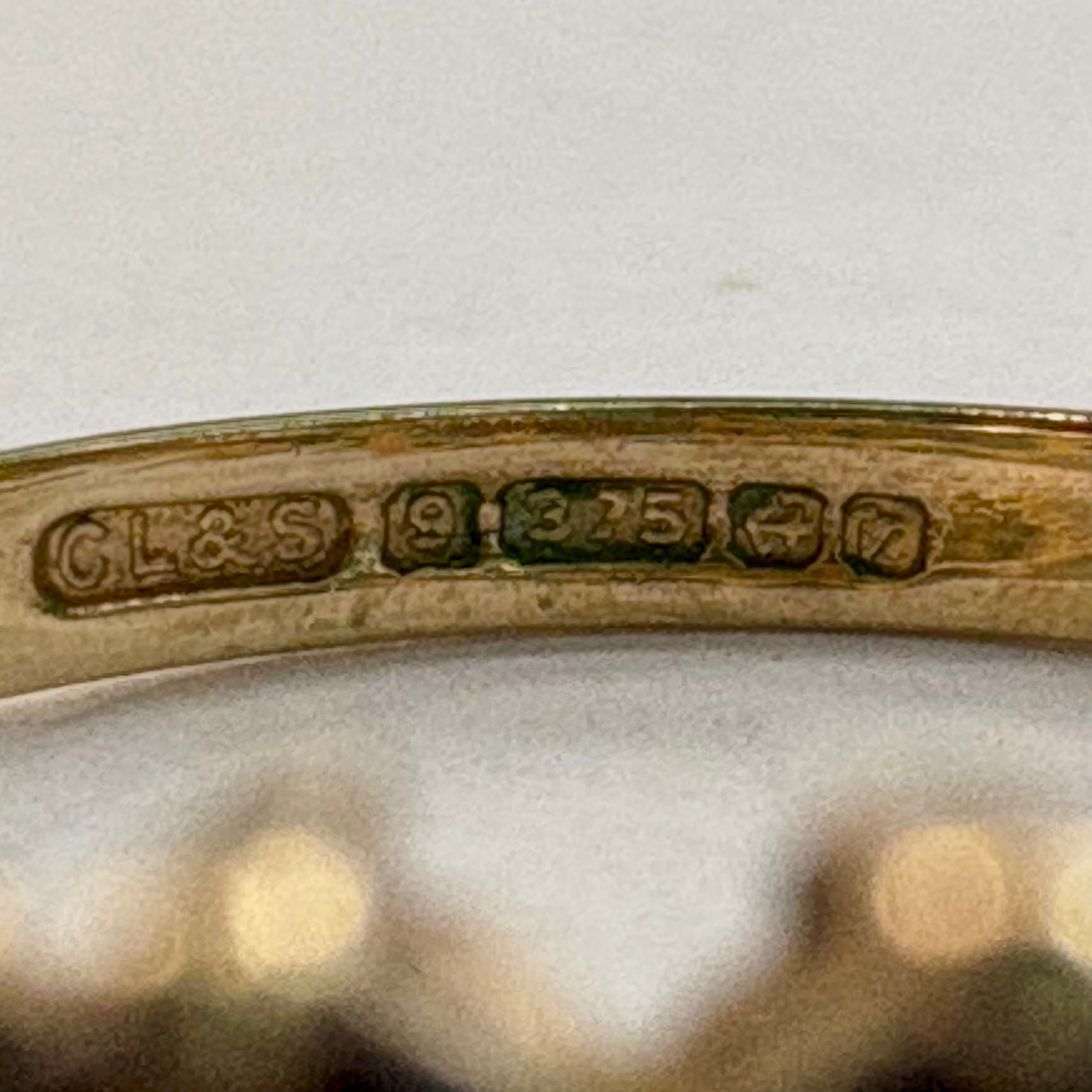 9ct yellow gold Hessonite Garnet Ring O image 4