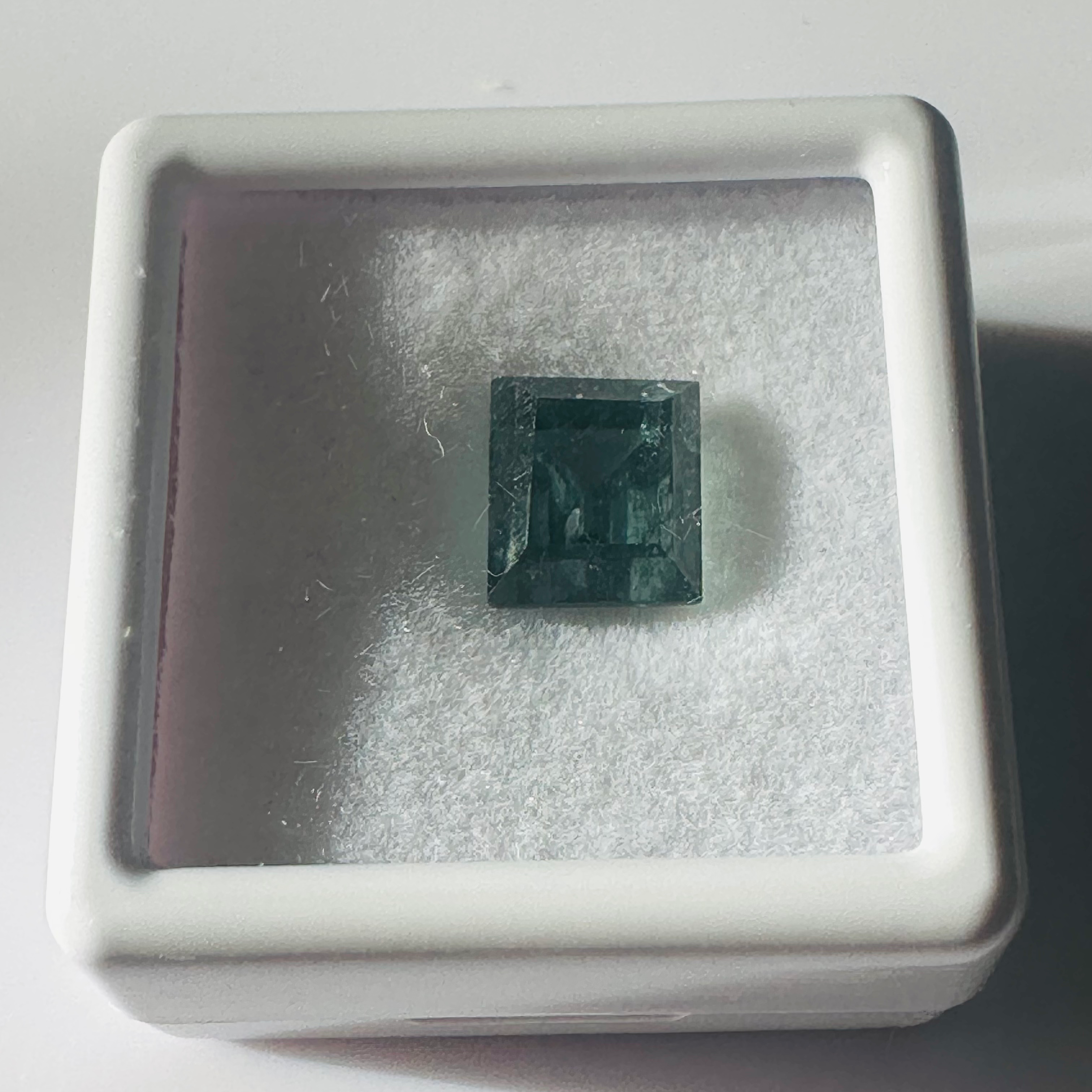 TOURMALINE BLUE TRAP CUT 8MM.X 7MM   2.70CTS image 2