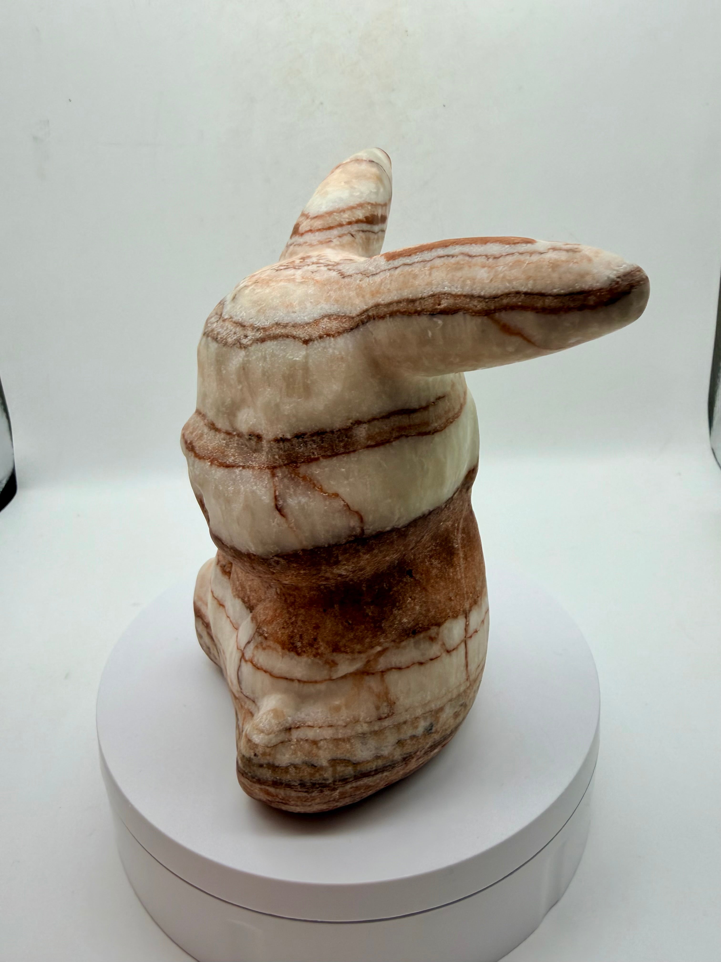 Banded Calcite Pokemon Pikachu Carving 14cm high 1.25kg image 3