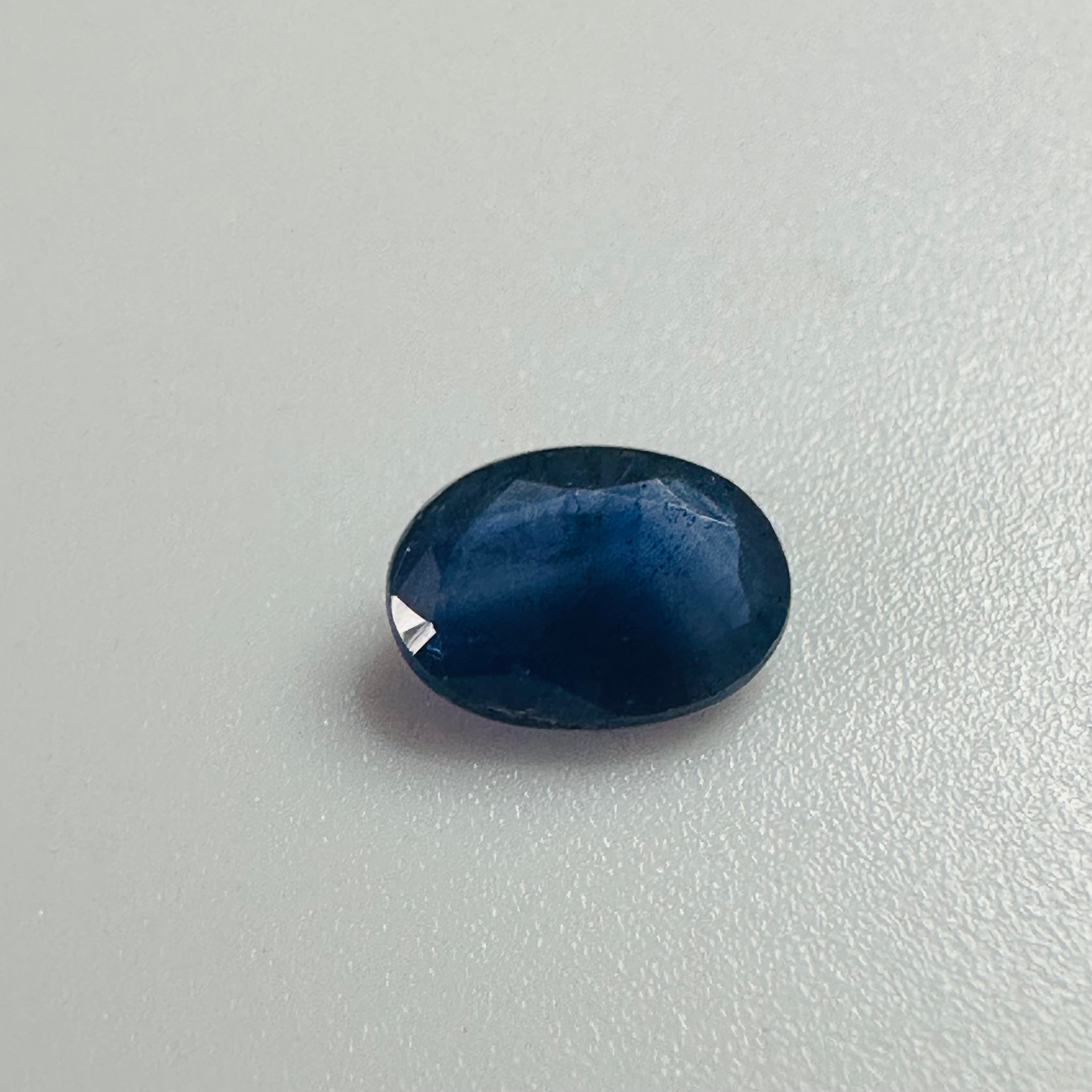 BURMA BLUE SAPPHIRE OVAL 6.8MMX5MM 0.82CTS image 1