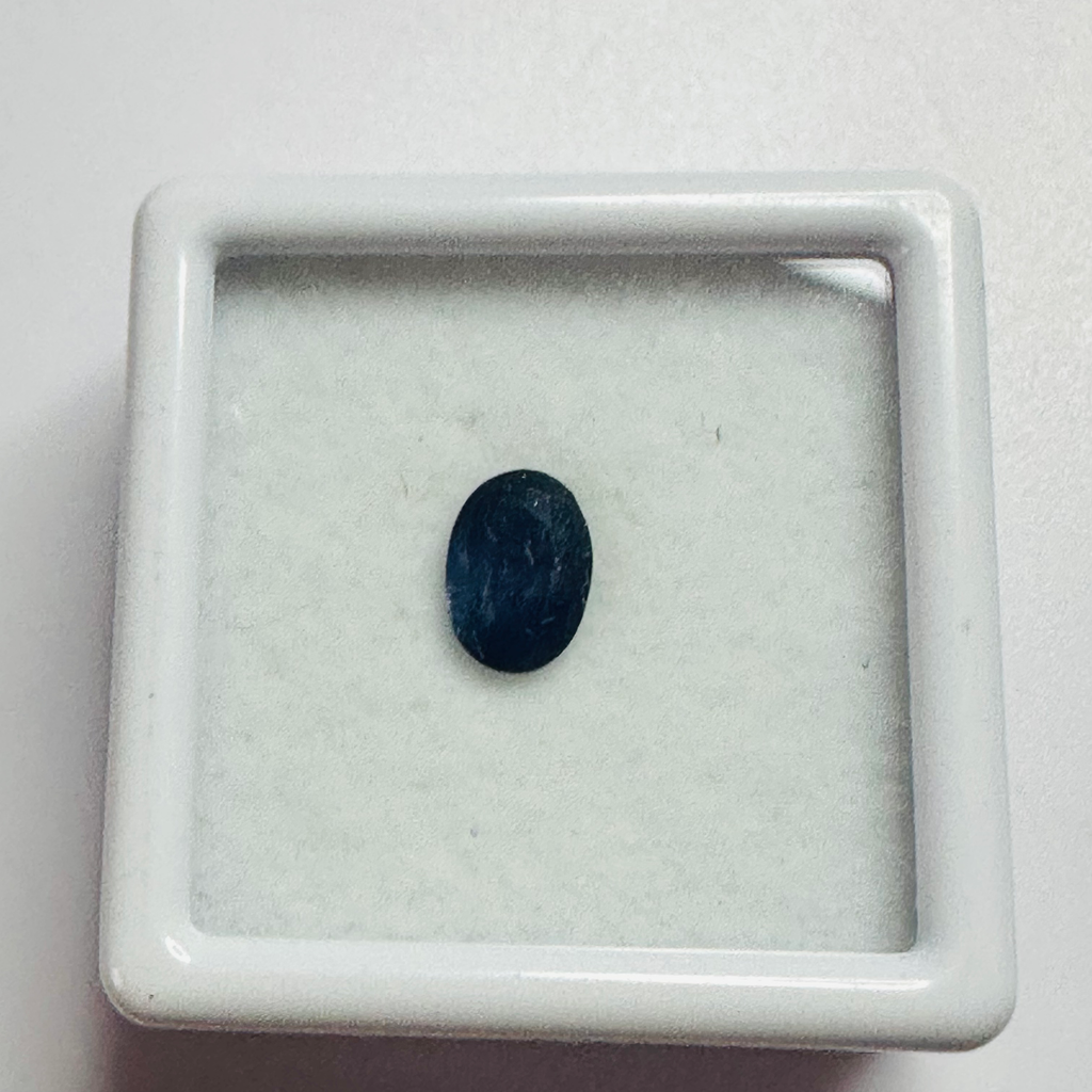 BURMA BLUE SAPPHIRE OVAL 7MM X5MM 0.76CTS image 2