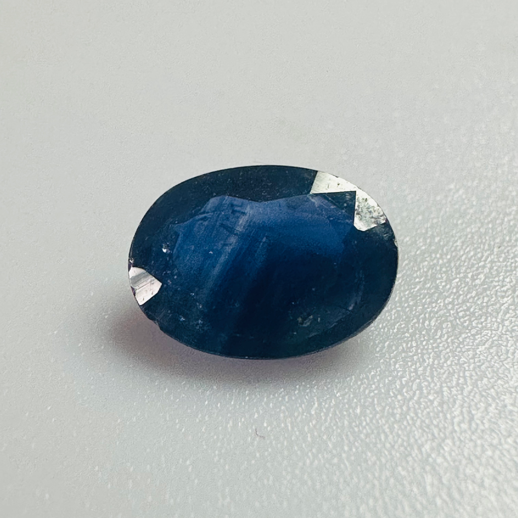 BURMA BLUE SAPPHIRE OVAL 7MMX5MM 0.86CTS image 0