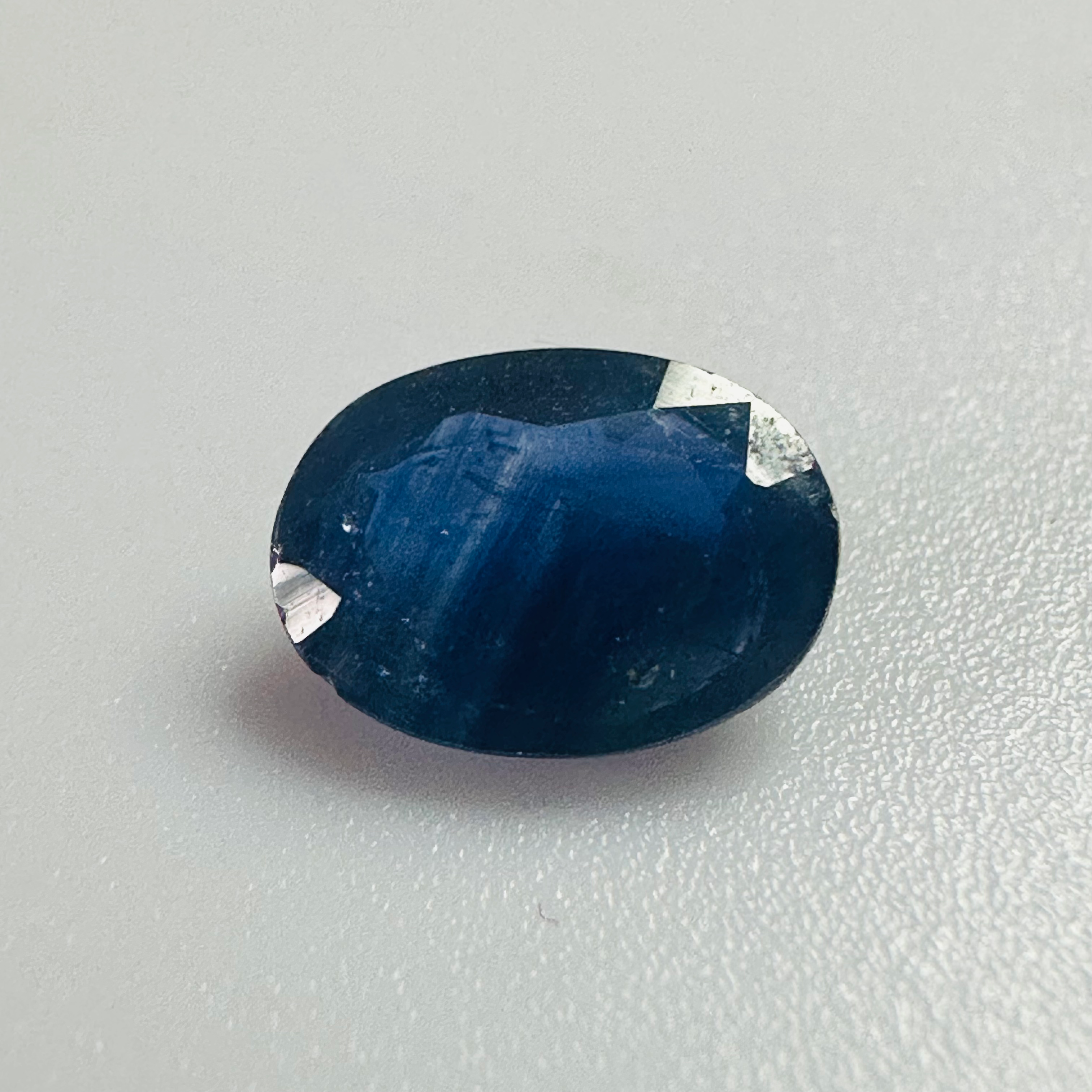 BURMA BLUE SAPPHIRE OVAL 7MMX5MM 0.86CTS image 0
