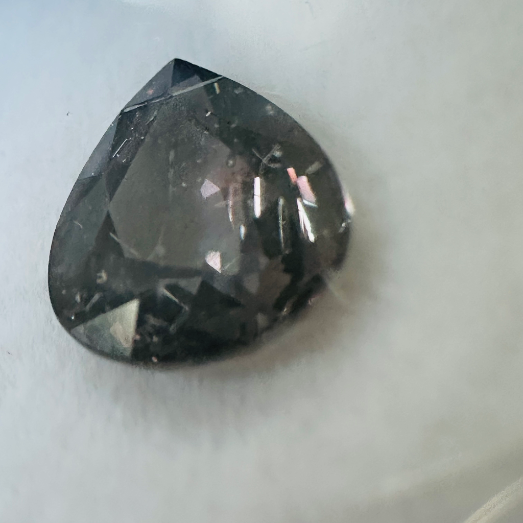 COLOUR CHANGE SAPPHIRE DROP 7.5MM X 6.3MM 01.32CT image 5