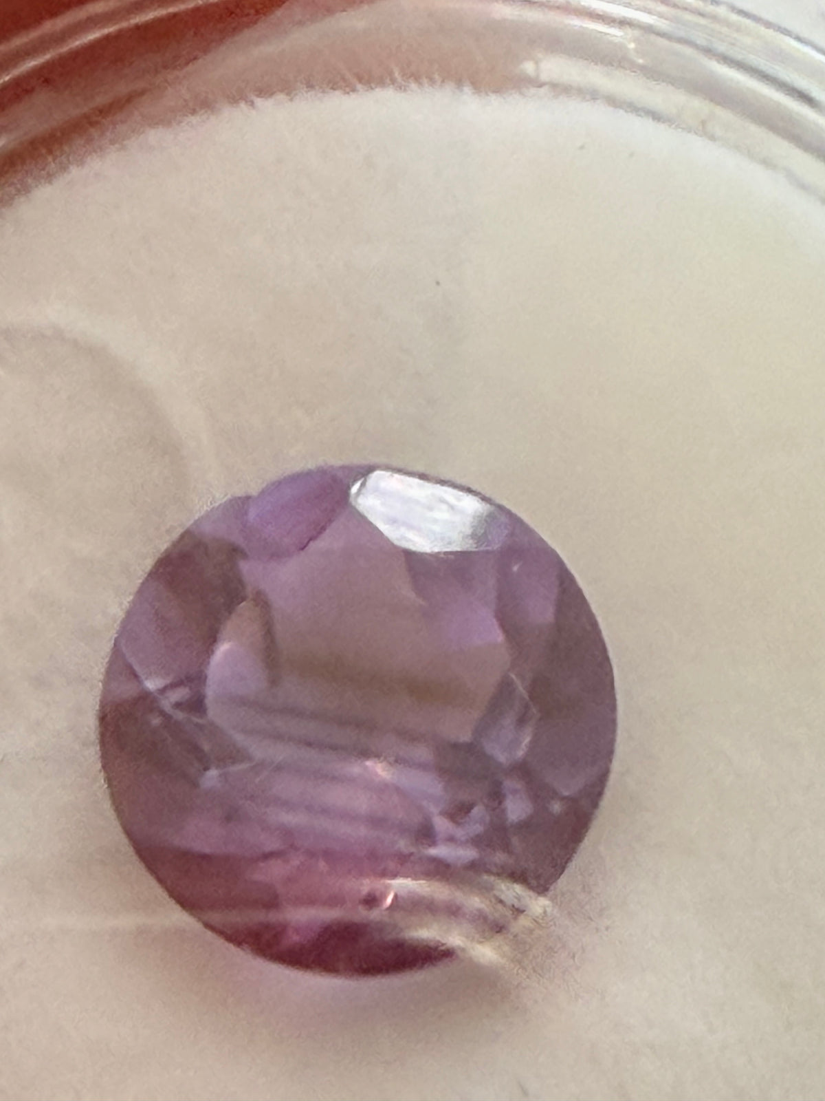 Amethyst Purple Striped Round 8.9mm 2.53ct