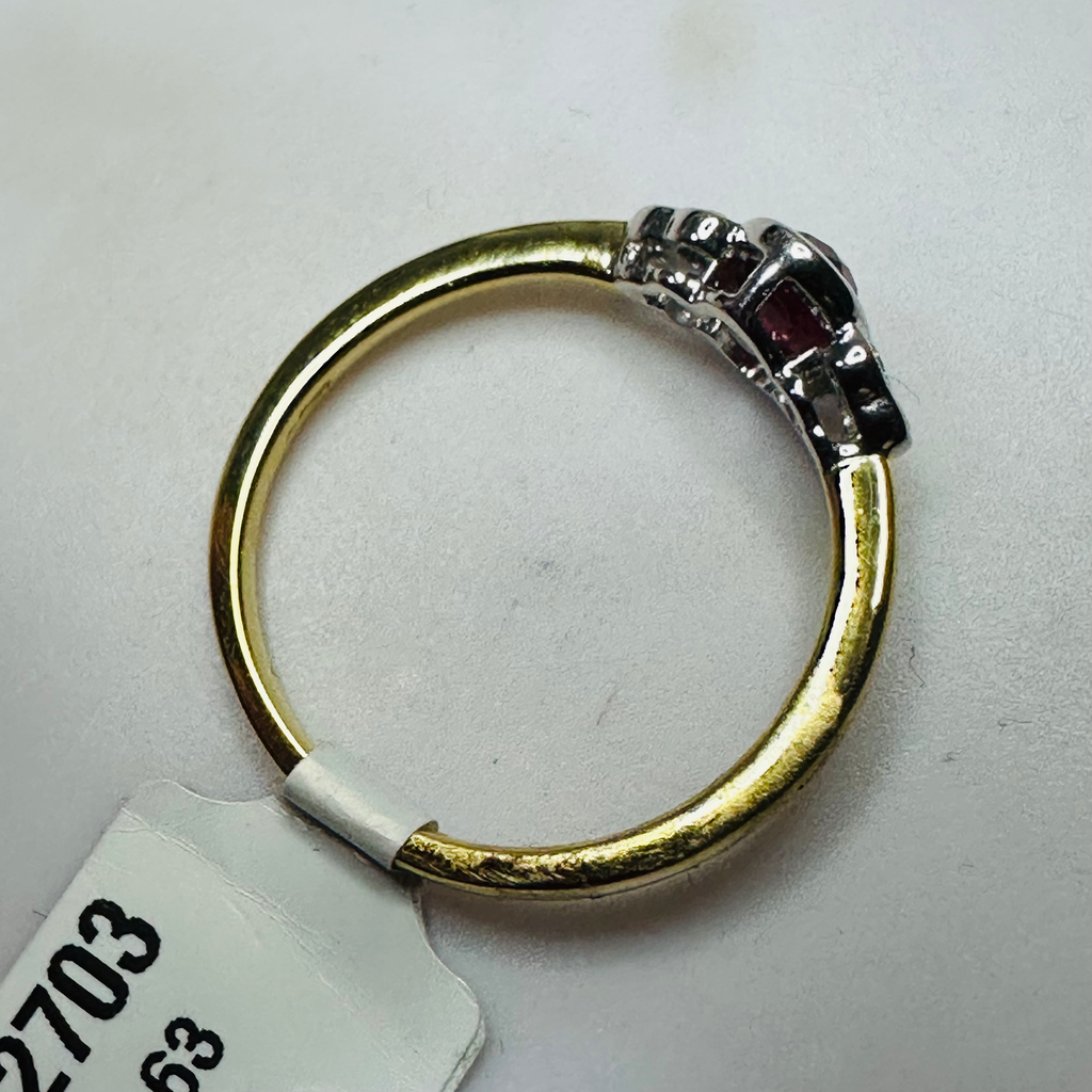 NEW 18ct Ruby and Diamond Ring Size N image 6