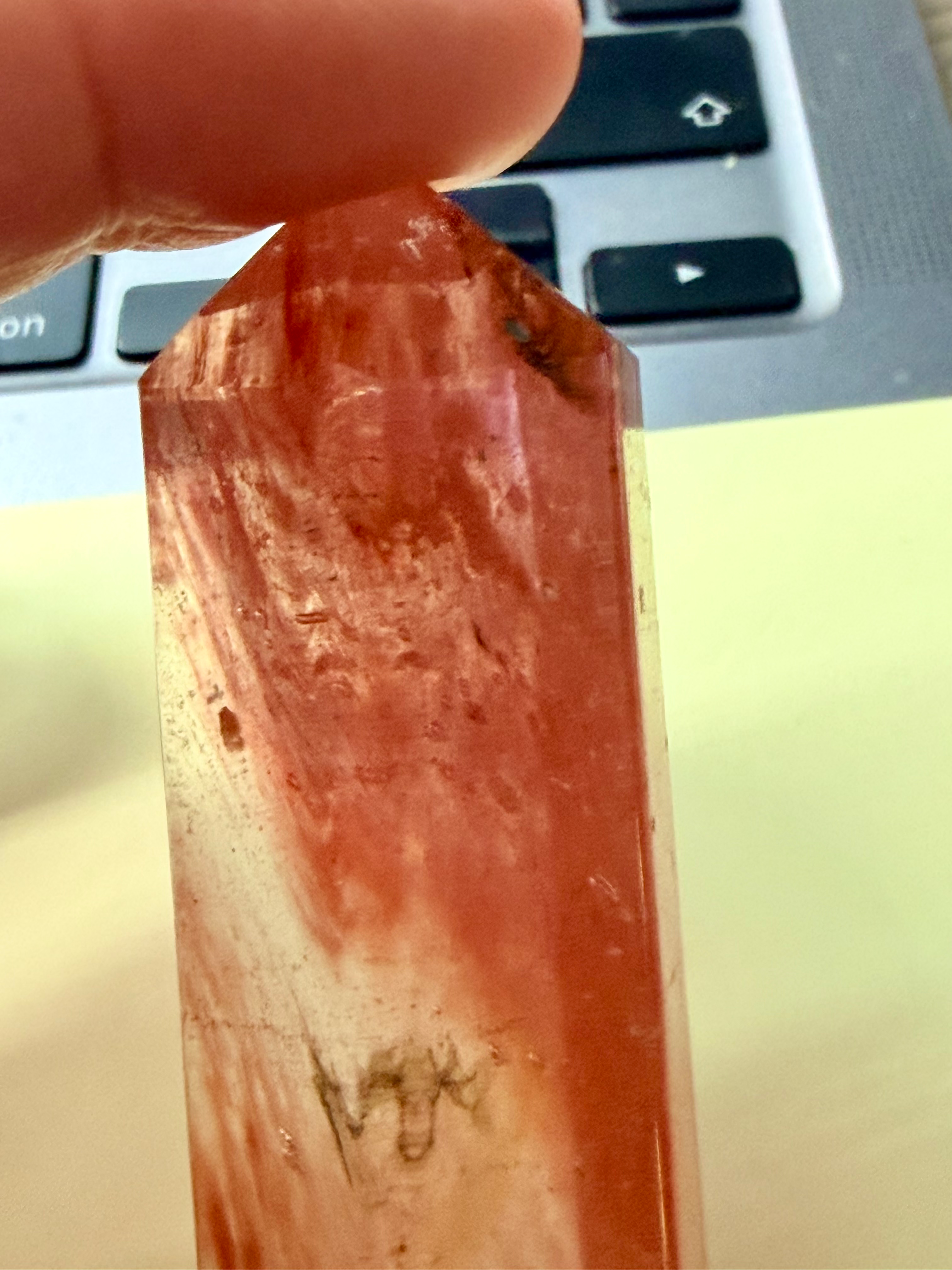 Cherry quartz Tower 5cm high 34g image 6