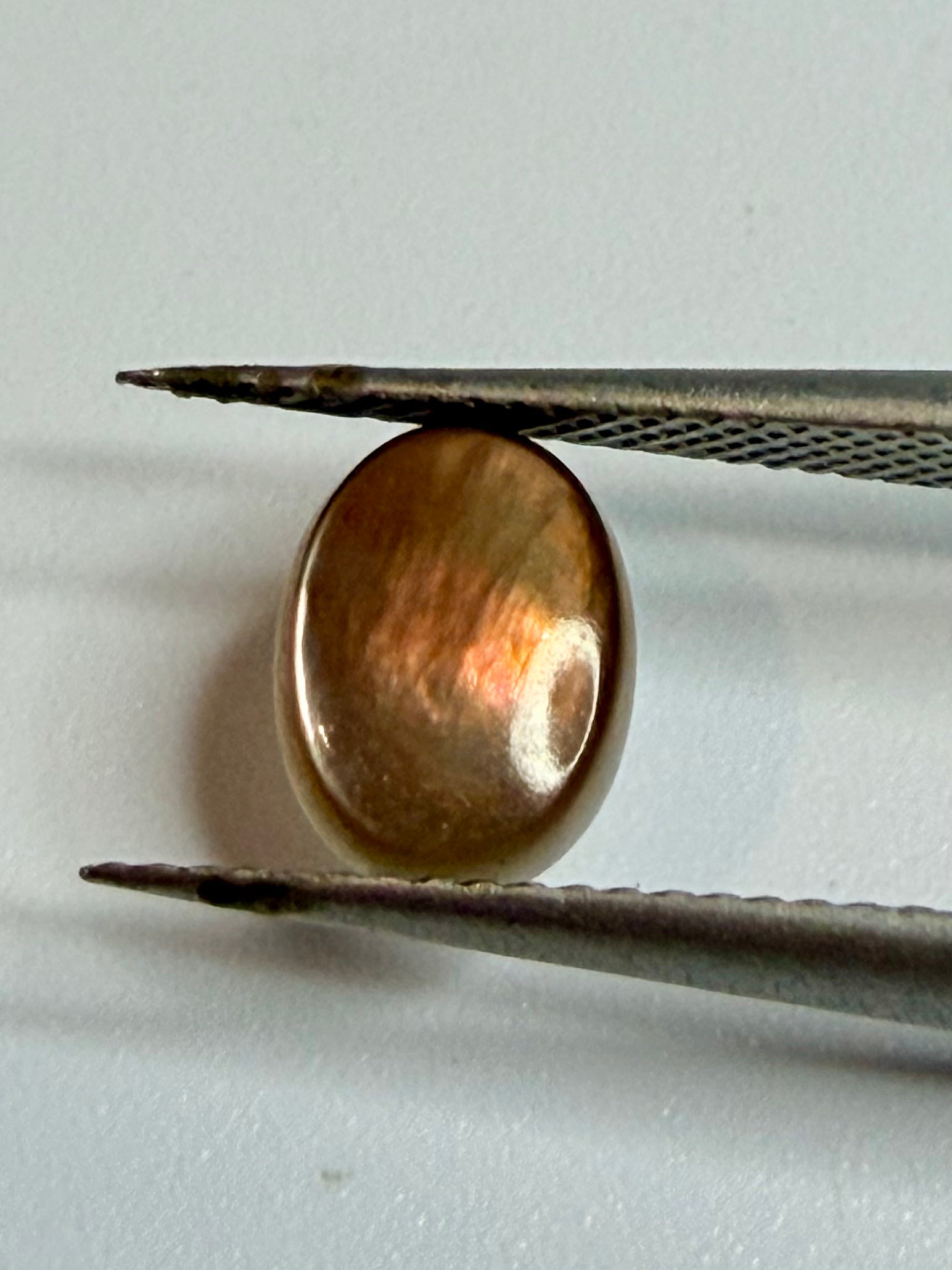 Natural Black Lip Mother of Pearl | Oval Cabochon | 8mm x 6mm | Loose Gemstone