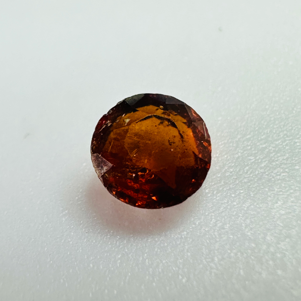 GARNET  ROUND 4.4MM  0.43CTS ORANGE image 1