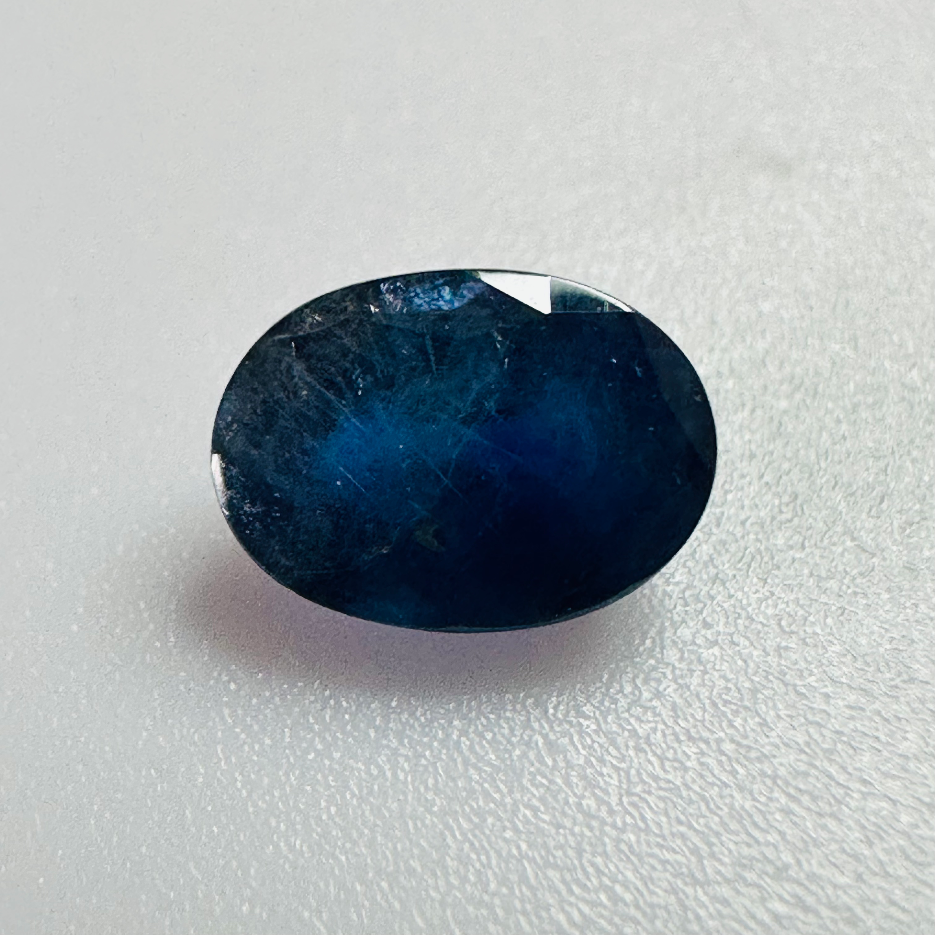 BURMA BLUE SAPPHIRE OVAL 7MMX5MM 1.05CTS image 1