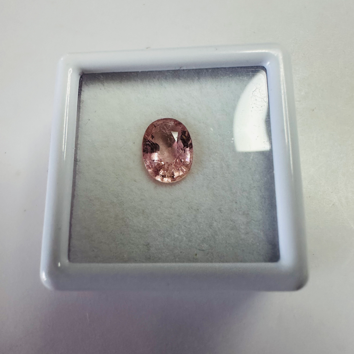 Tourmaline pink oval 8.1mmx7.1mm  1.25cts image 1