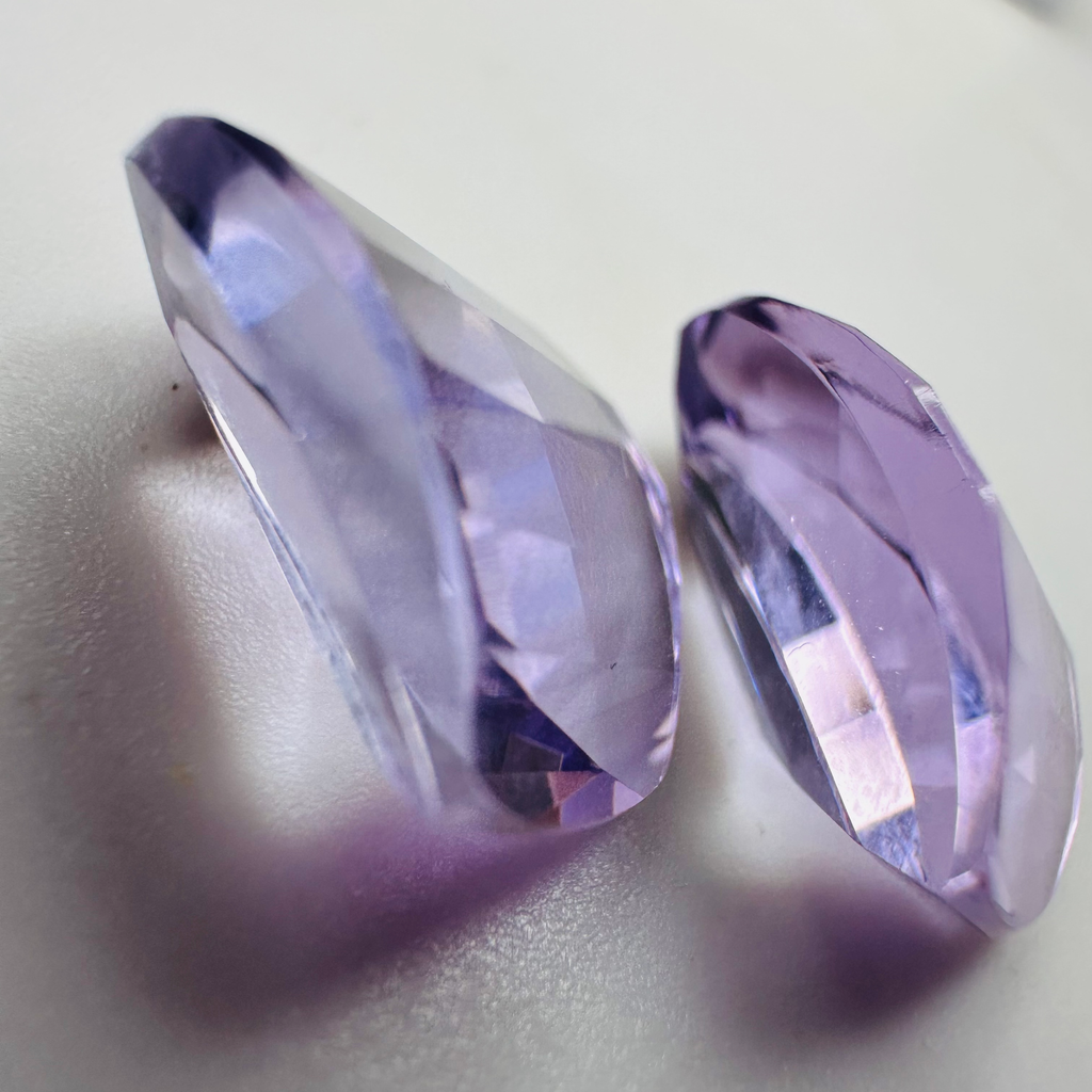 AMETHYST PAIR SPECIAL CUT 13MMX10MM  11.79CTSAM image 8