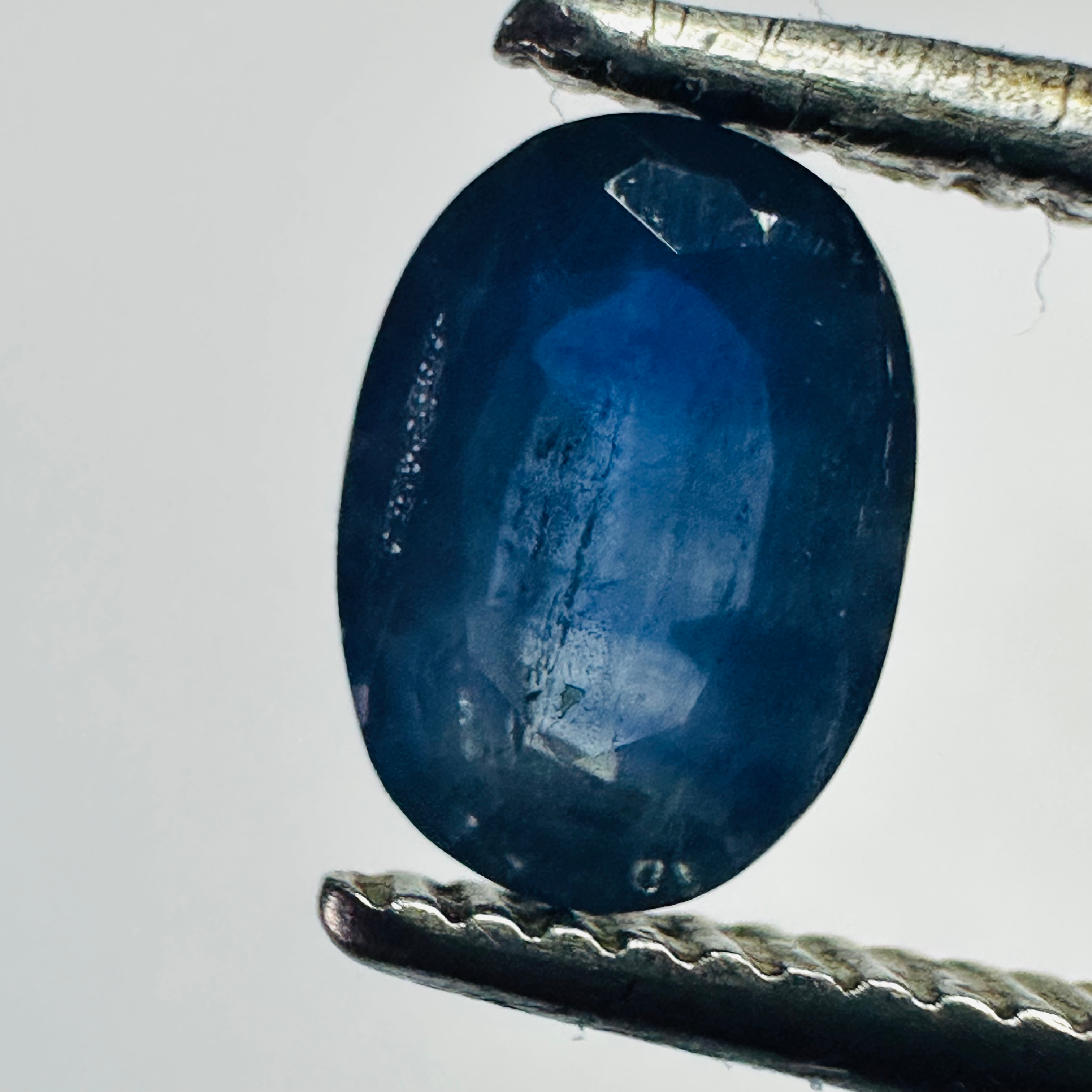 BURMA BLUE SAPPHIRE OVAL 6.7MM X4.7MM 0.83CTS image 2