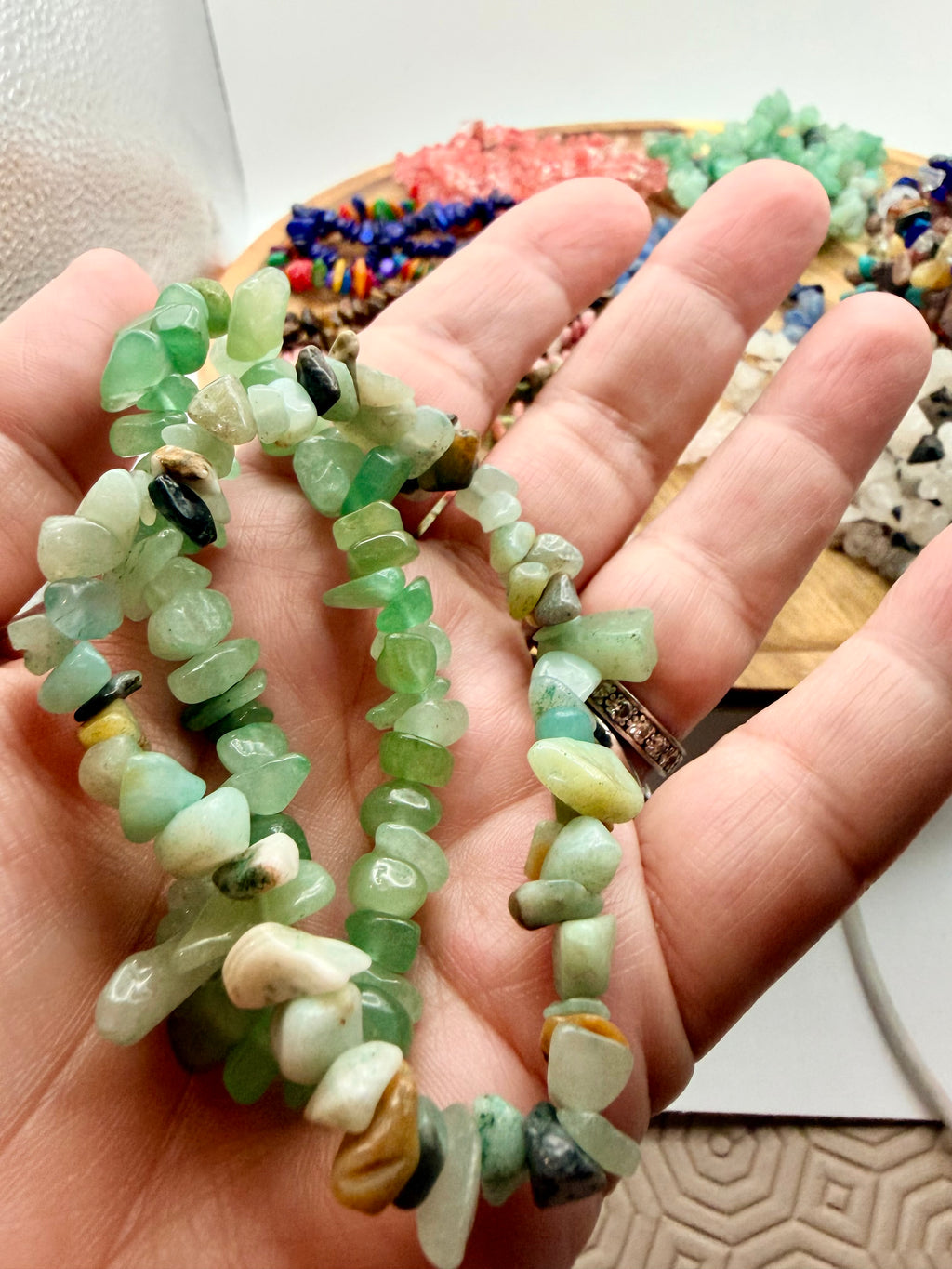Gemstone stretchy bracelets (hand selected)| image 1