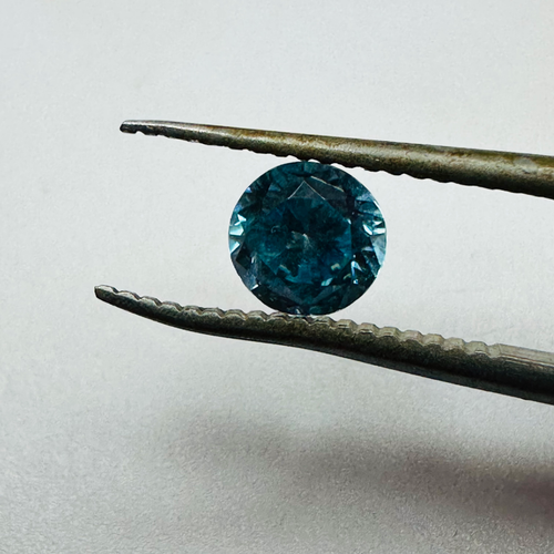 ZIRCON BLUE ROUND. 5.6MM  0.97CTS image 0