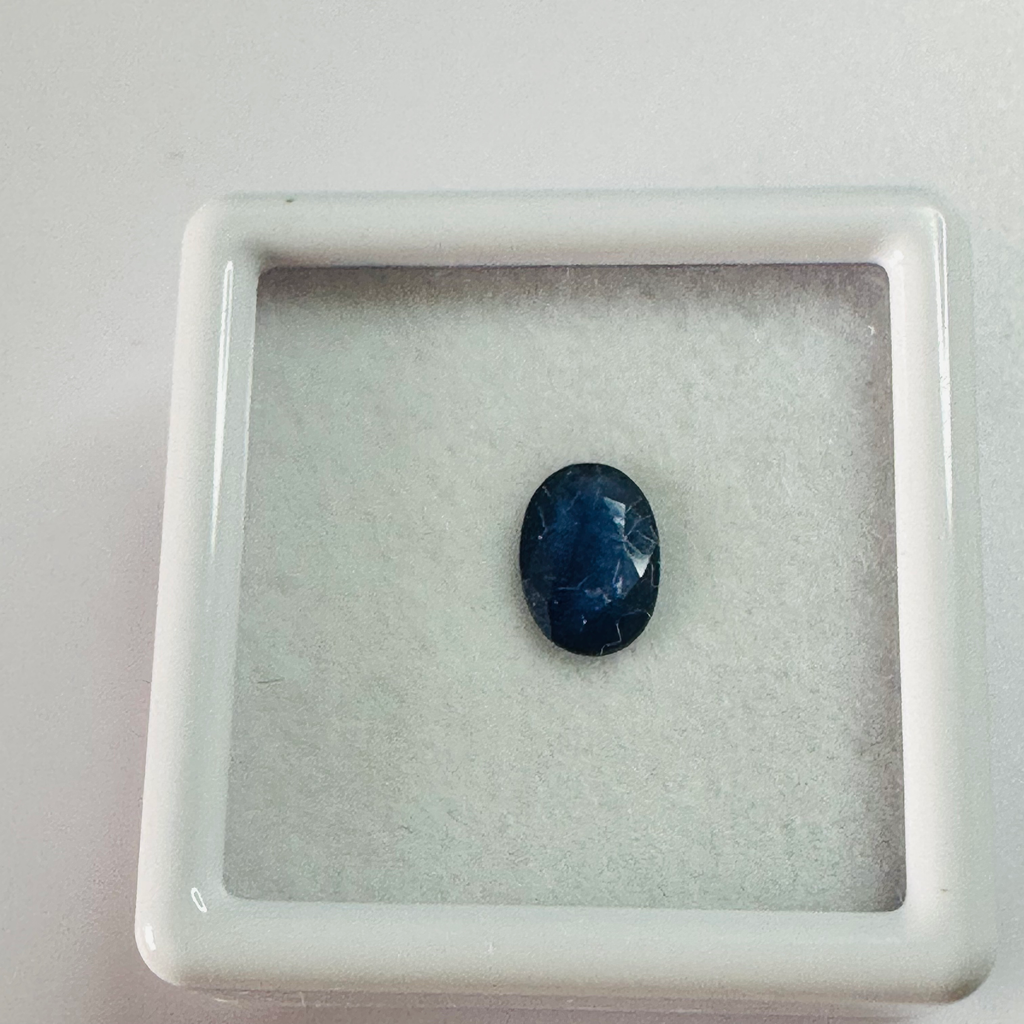 BURMA BLUE SAPPHIRE OVAL 7MM X 5MM 0.80CTS image 2