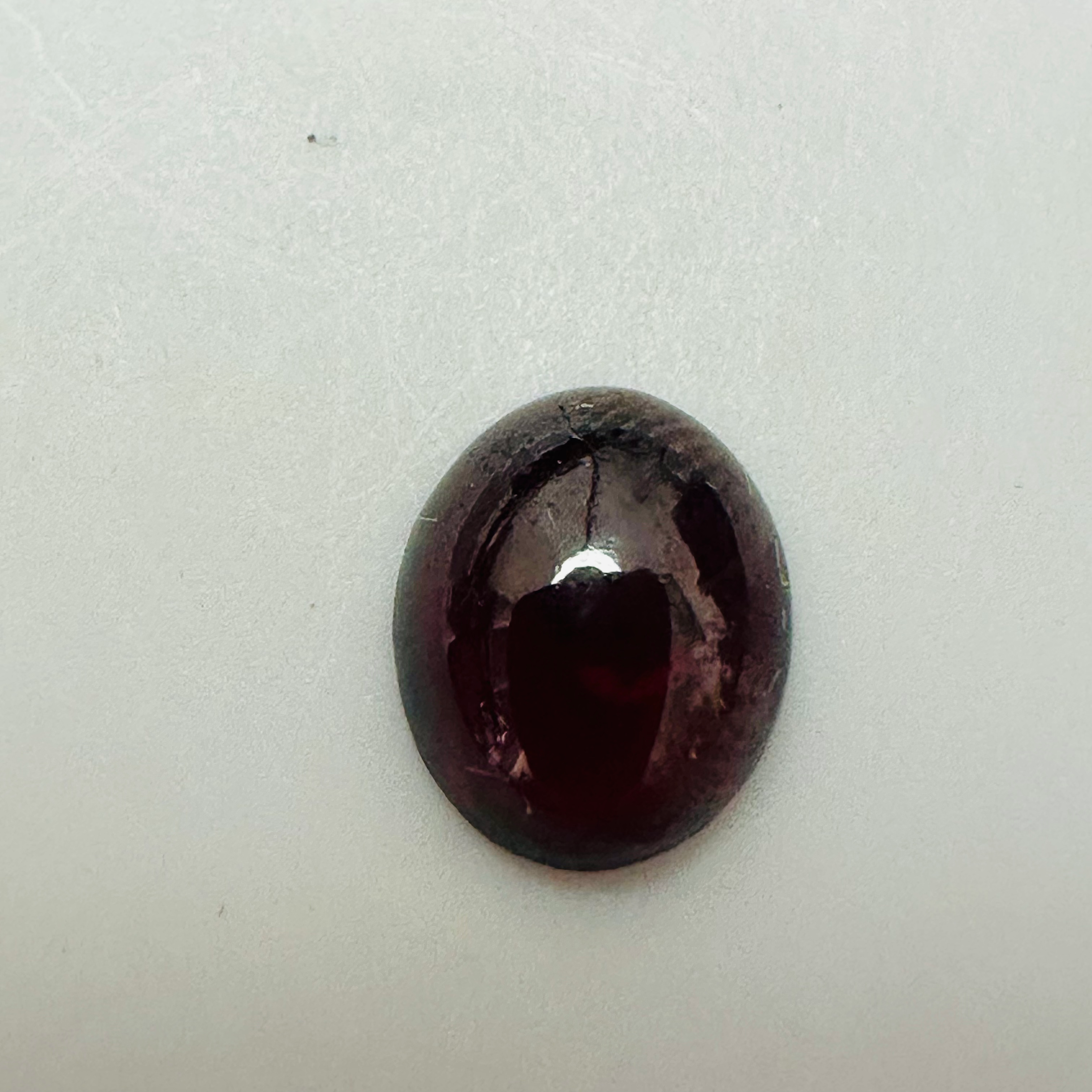 GARNET OVAL CAB  10MMX8MM 3.31CTS image 1