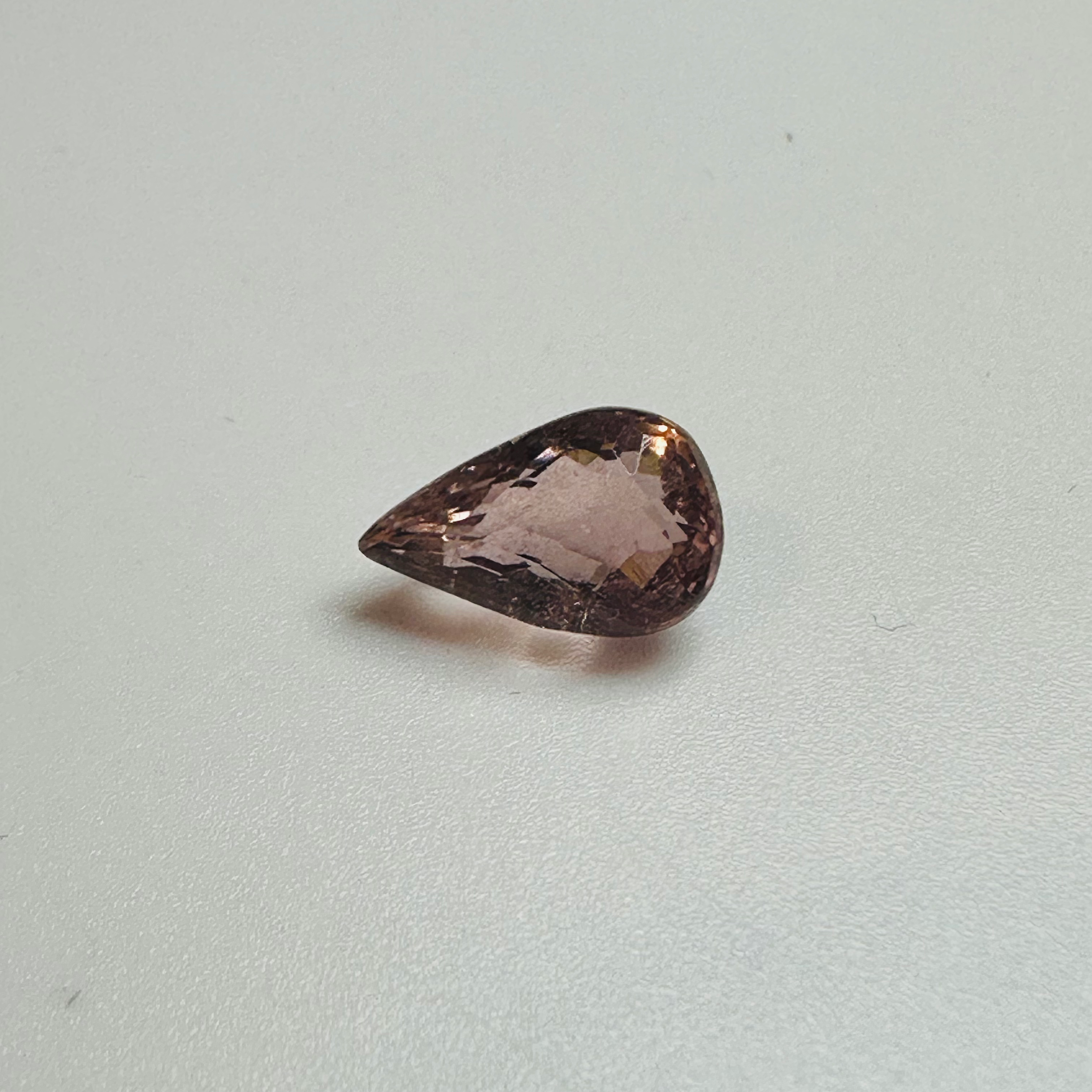 TOURMALINE PINK LONG DROP 11.9MM.X 7.7MM  3.34CTS image 2