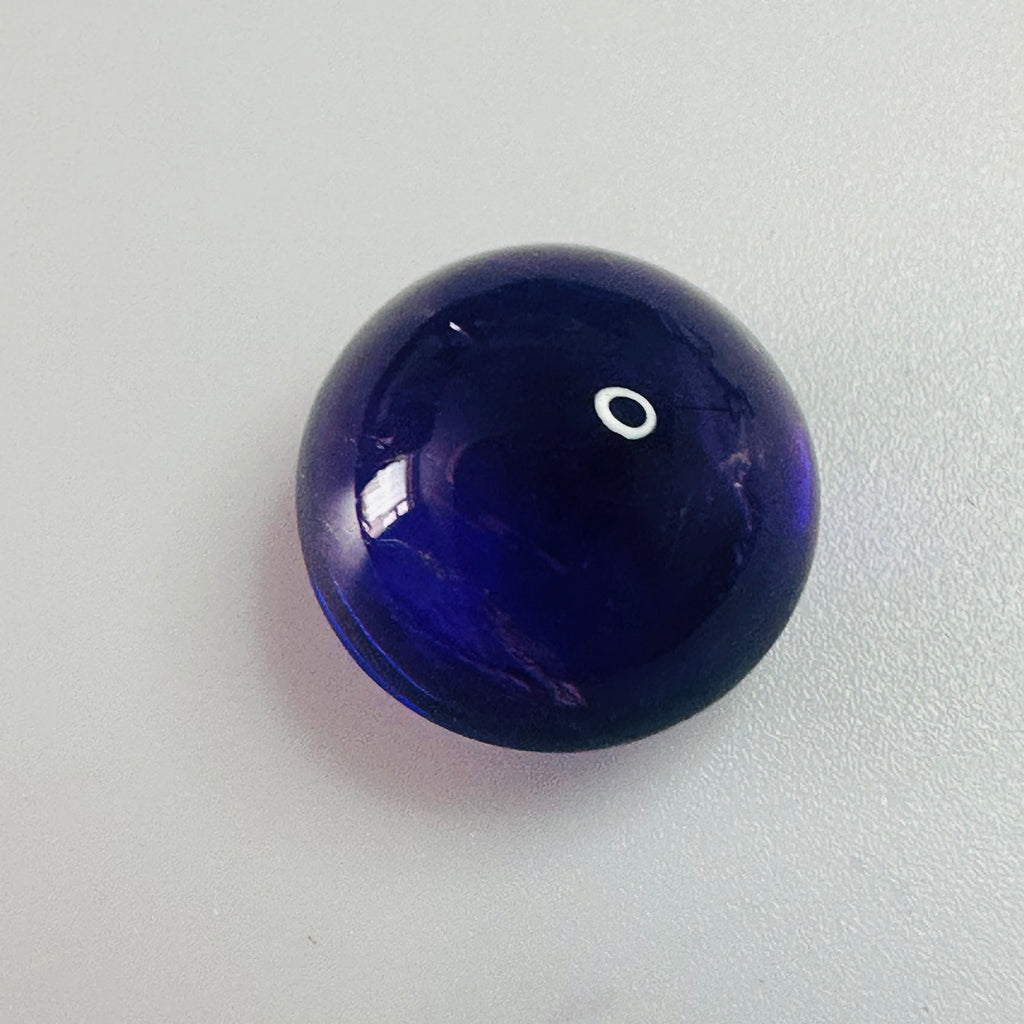 AMETHYST CAB ROUND  11MM  5.20CTS GOOD COLOUR image 1