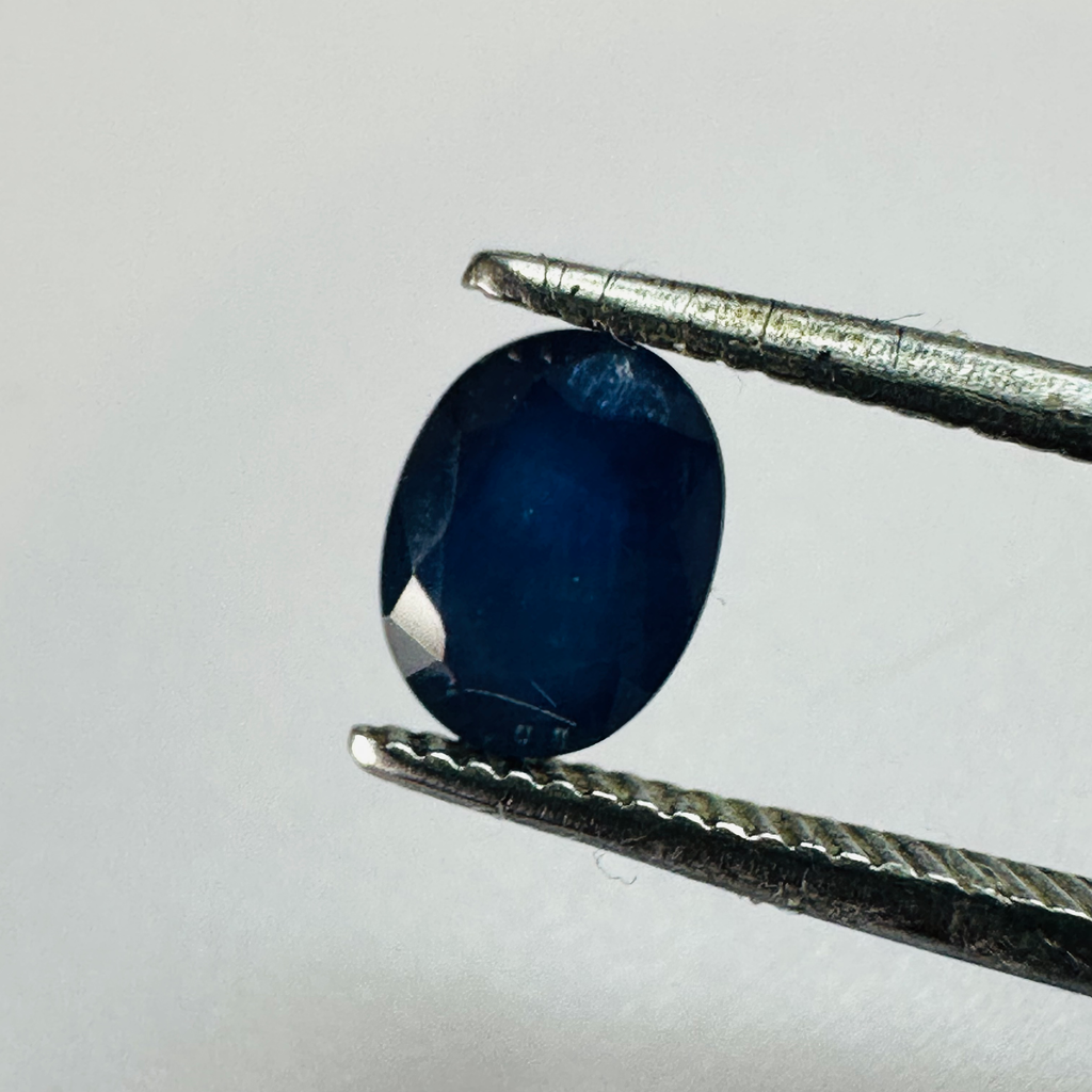 BURMA BLUE SAPPHIRE OVAL 7MM X5MM 1.29CTS image 2