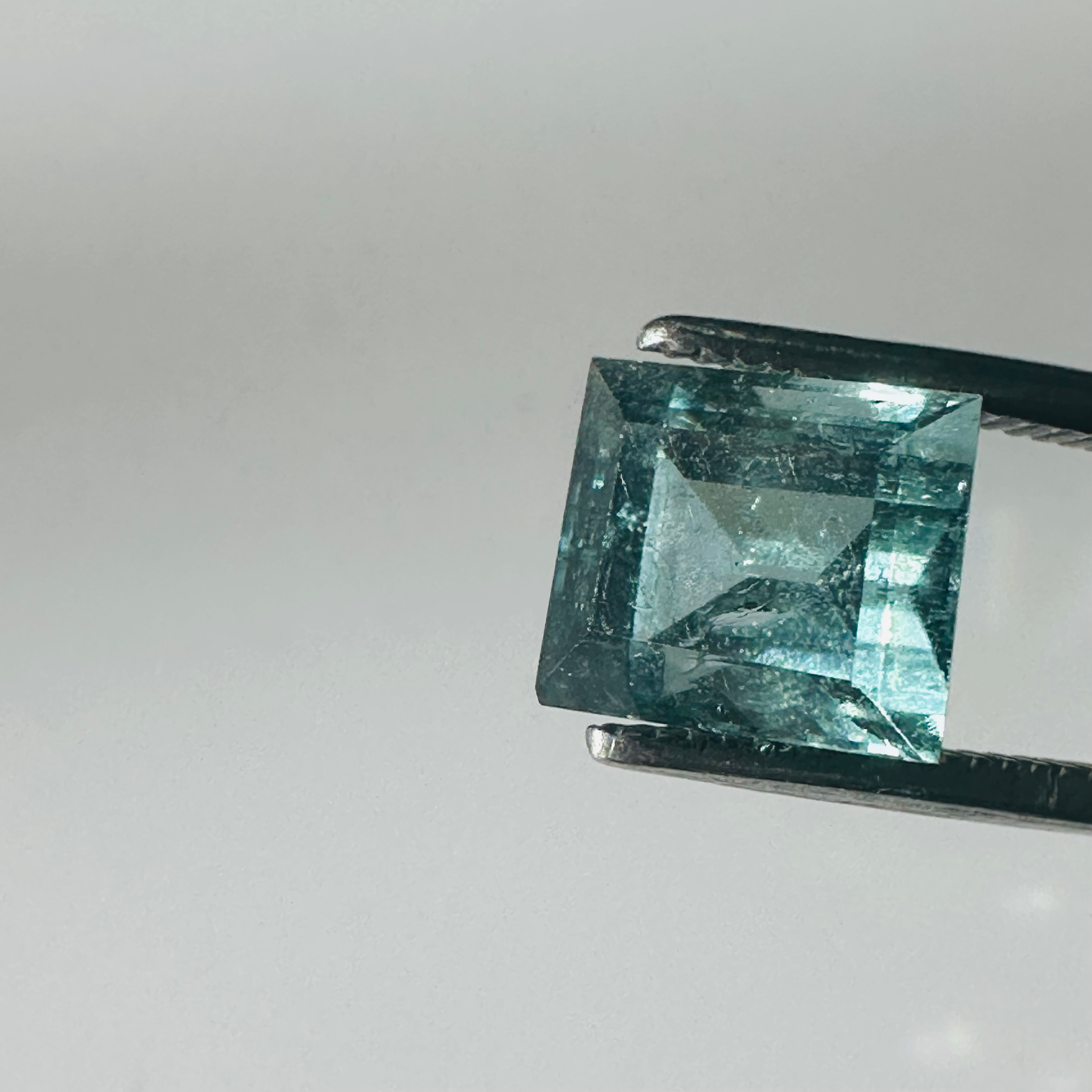 TOURMALINE BLUE TRAP CUT 8MM.X 7MM   2.70CTS image 1