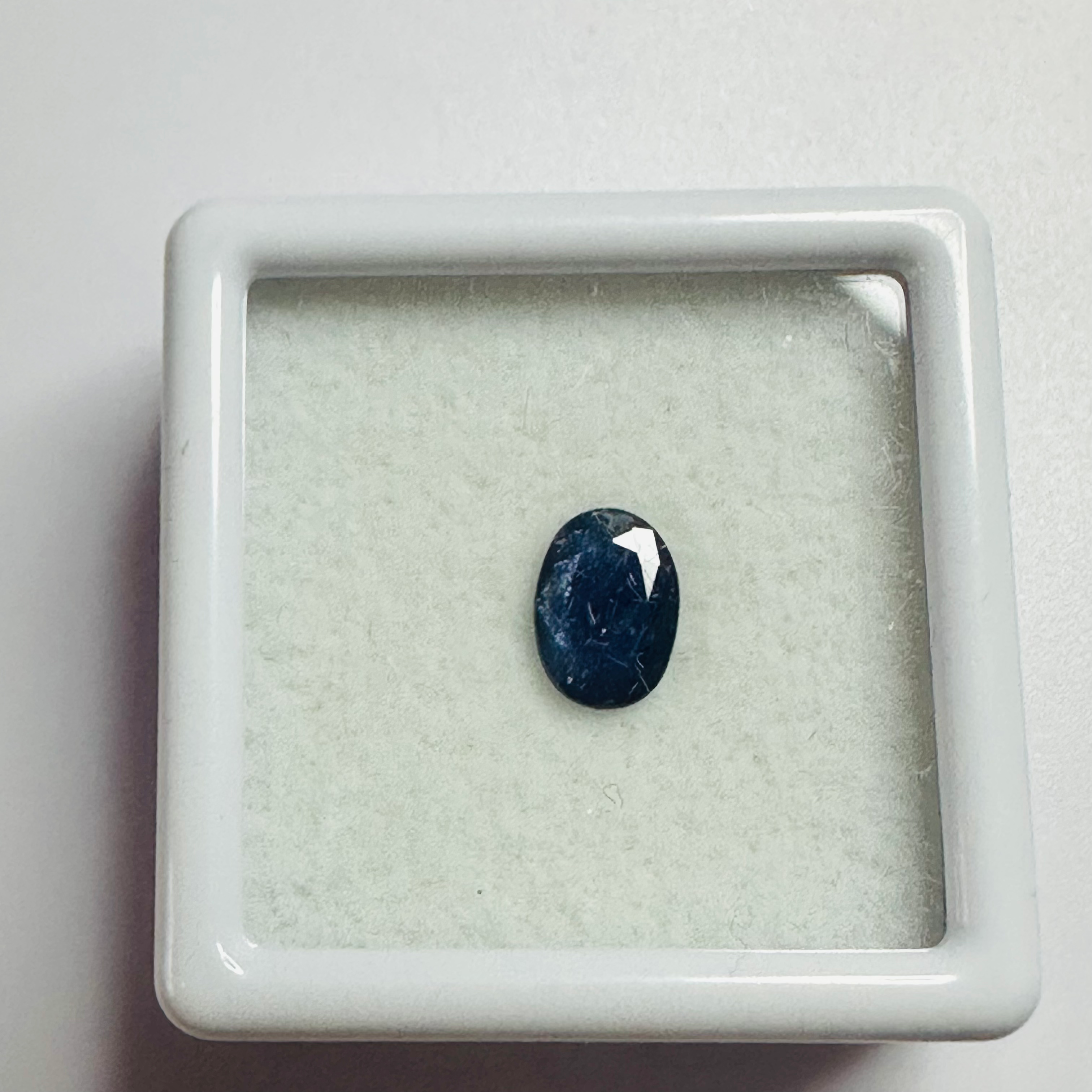 BURMA BLUE SAPPHIRE OVAL 7MM X5MM 0.72CTS image 2