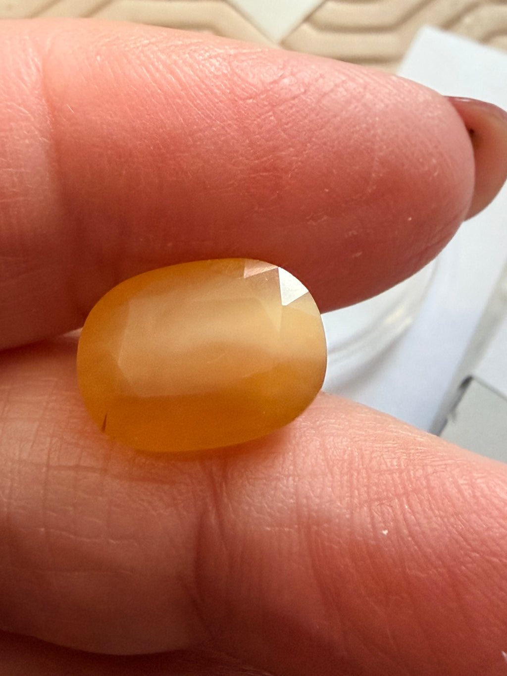 Opal Yellow Fire 12.7 × 9.3mm 3.56ct