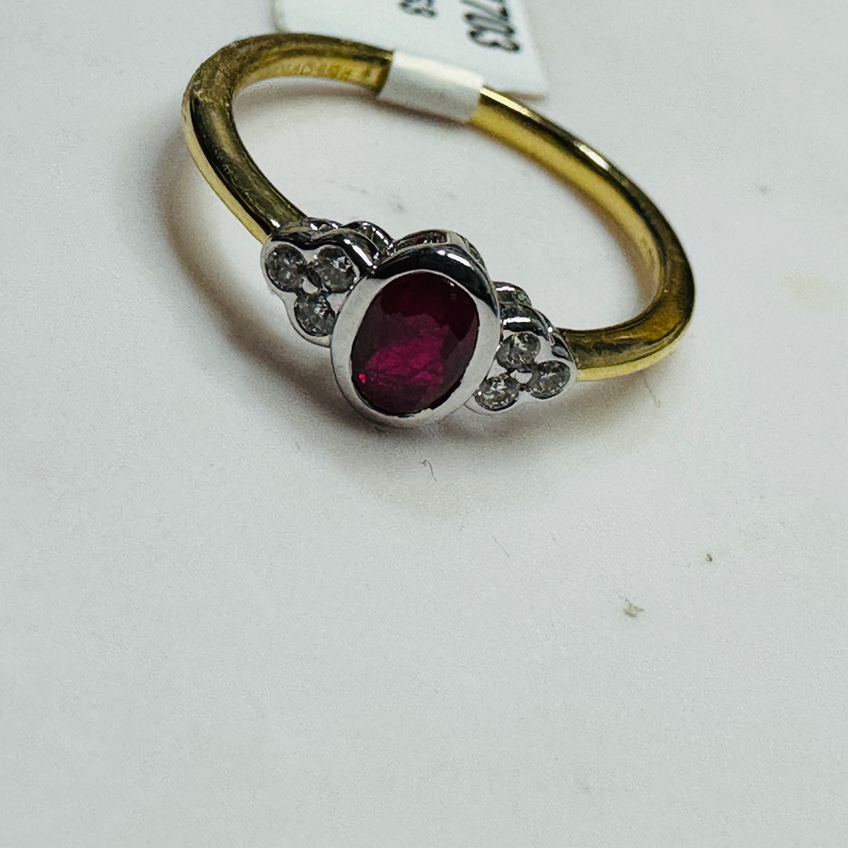 NEW 18ct Ruby and Diamond Ring Size N image 3