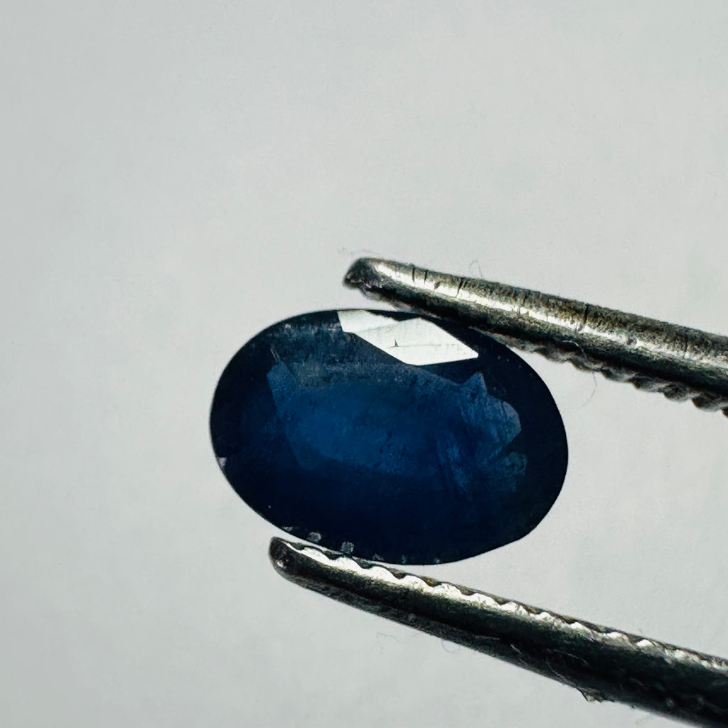 BURMA BLUE SAPPHIRE OVAL 7MM X5MM 0.76CTS image 0