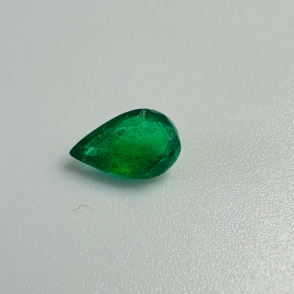EMERALD DROP 8MM X 5MM  0.75 CTS image 1