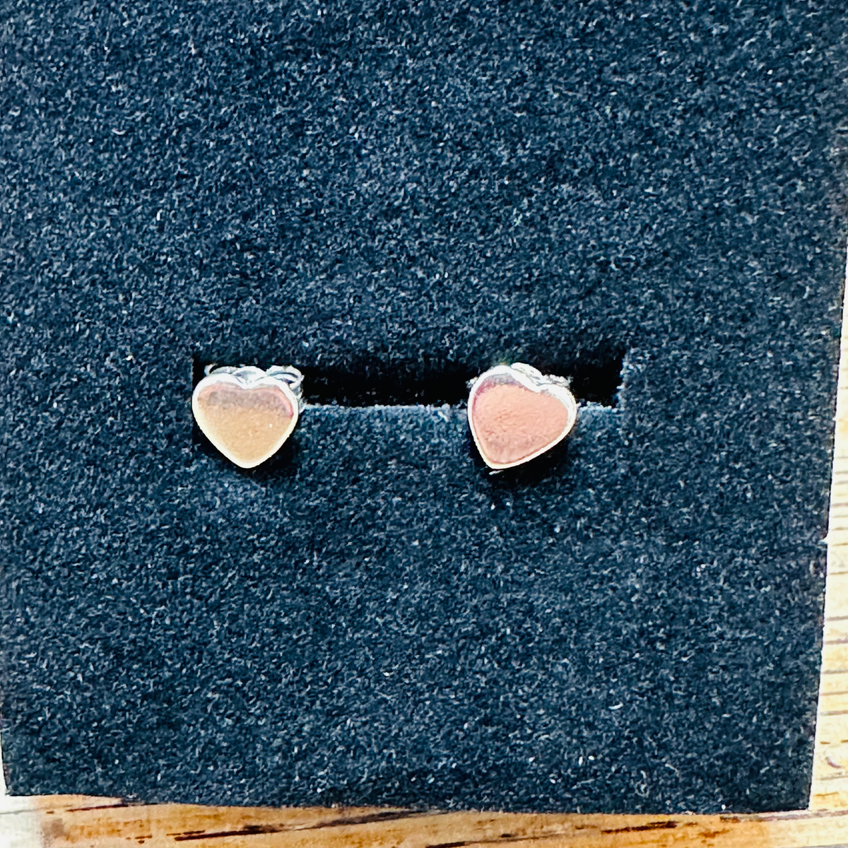 Sterling silver  heart studs 925 image 1