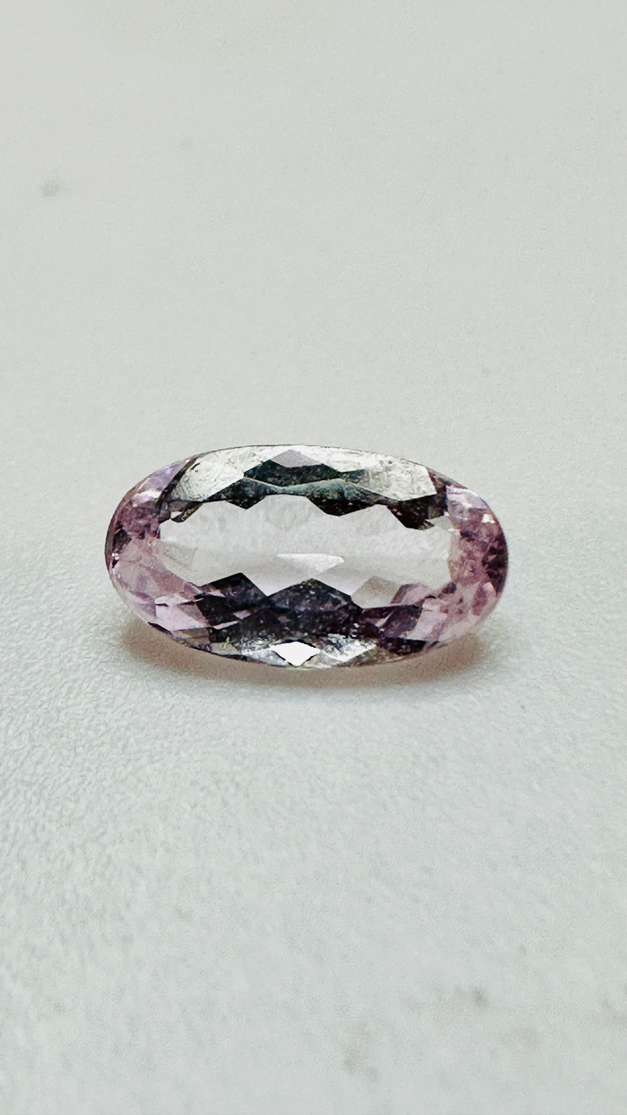 Pink Topaz Oval cushion 8.3mm x 4.7mm  0.89cts