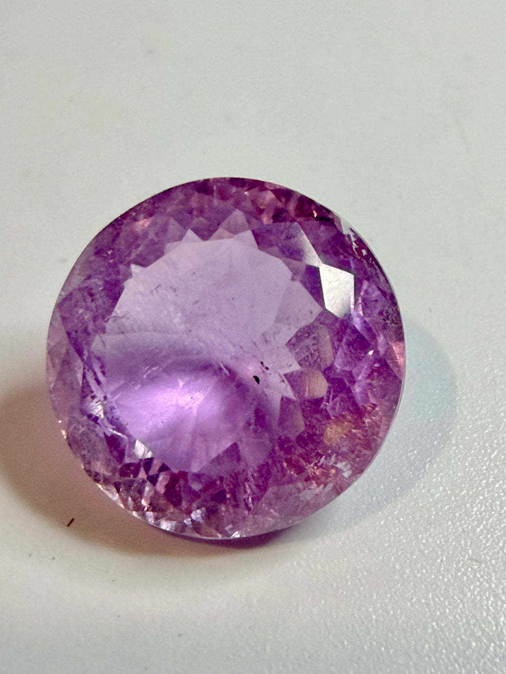 Natural Pink Kunzite | Round Cut | 17.5mm | 20.81cts | Included