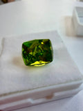 Natural Peridot Loose Gemstone | 3.96cts | 10.8 x 8.6mm | Exceptional Vivid