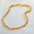 New amber beaded Necklace 18inches