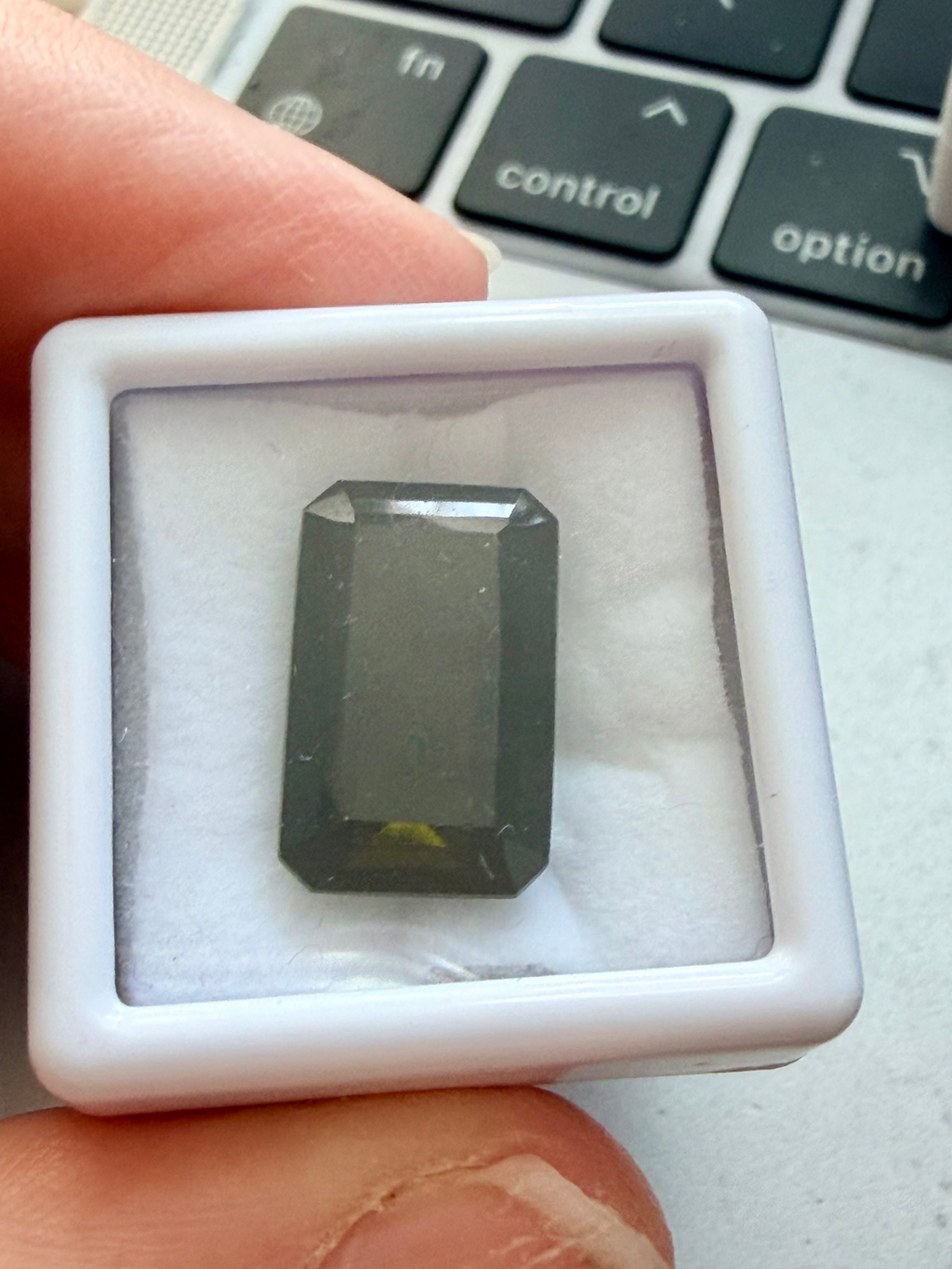 Tourmaline Olive Green 16x10 12.67cts large